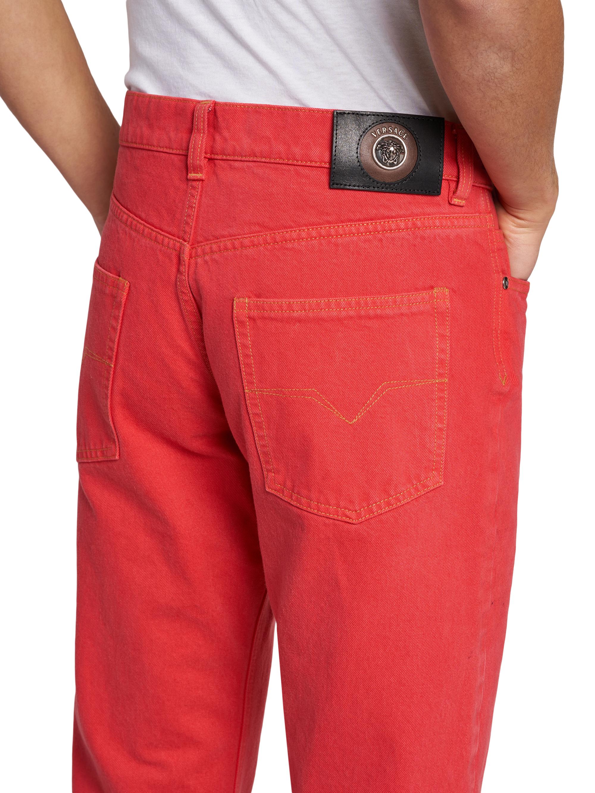 Versace Non-Stretch Straight-Leg Jeans | Saks Fifth Avenue