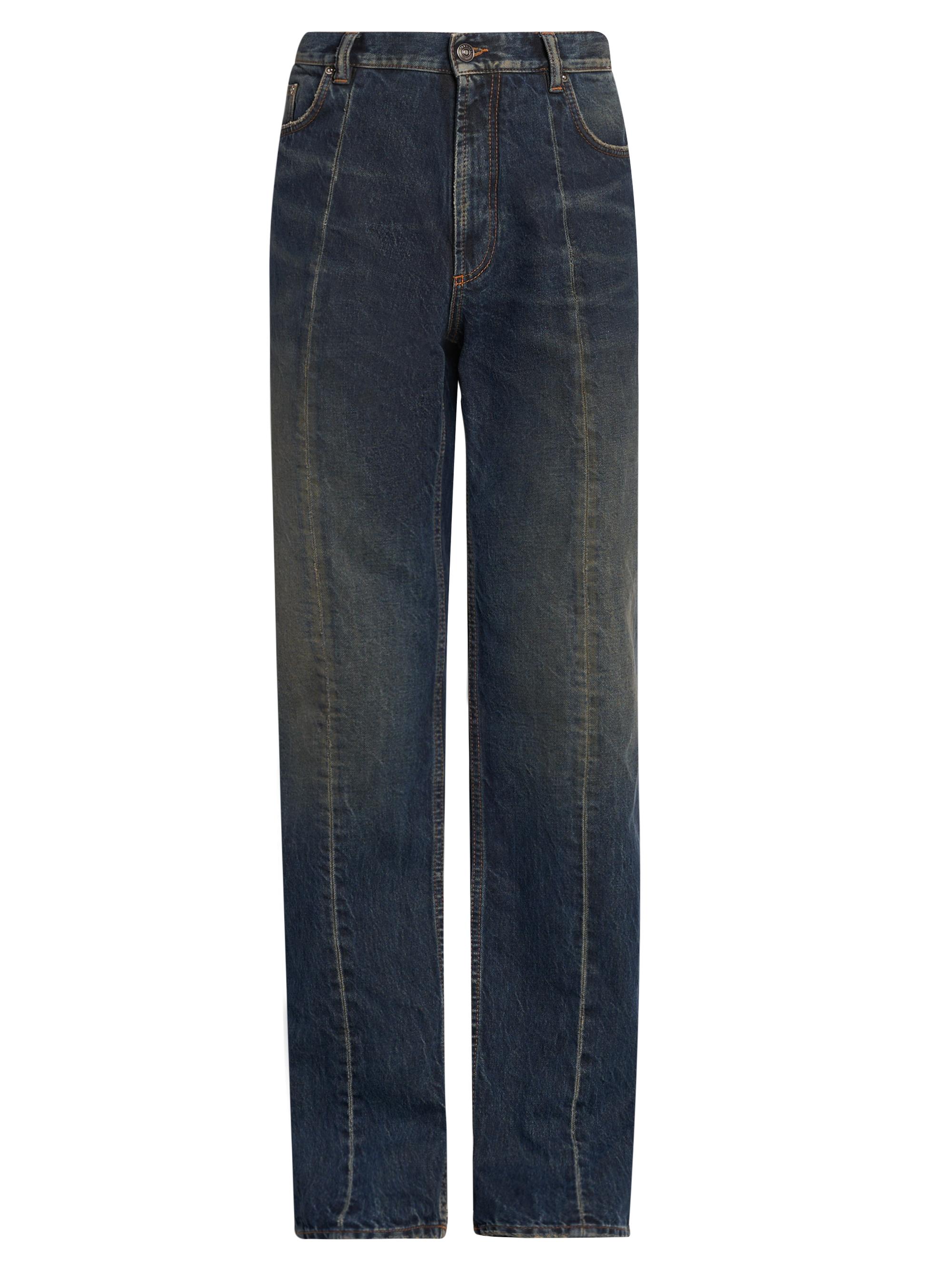 Versace Men's Non-Stretch Vintage Shibuya Straight-Leg Jeans - Blue