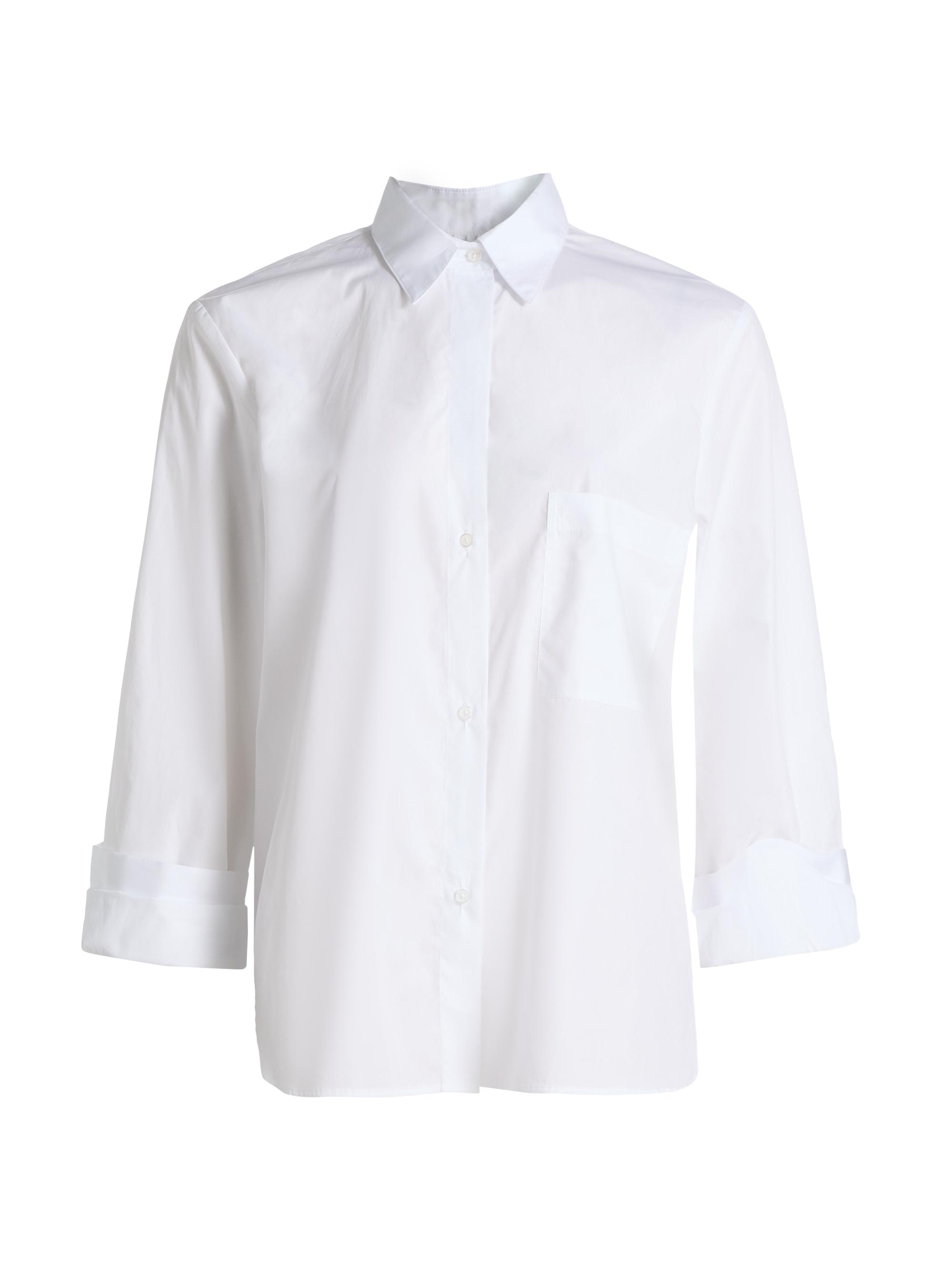 TWP Women's Next Morning Cotton Poplin Button-Front Shirt - White