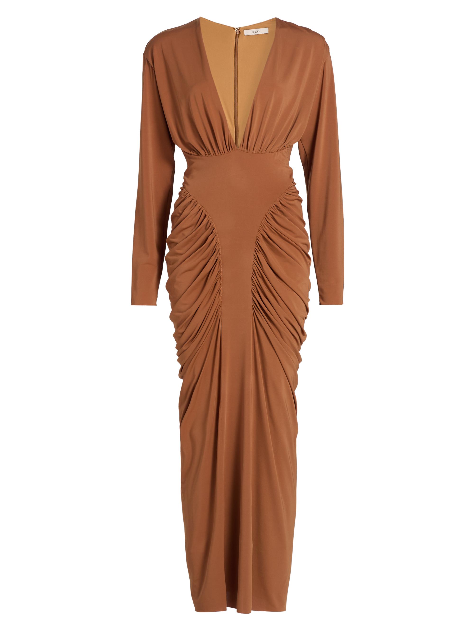 open lace back dress Pleated Chain Print Dress  The Phoenix Collection
