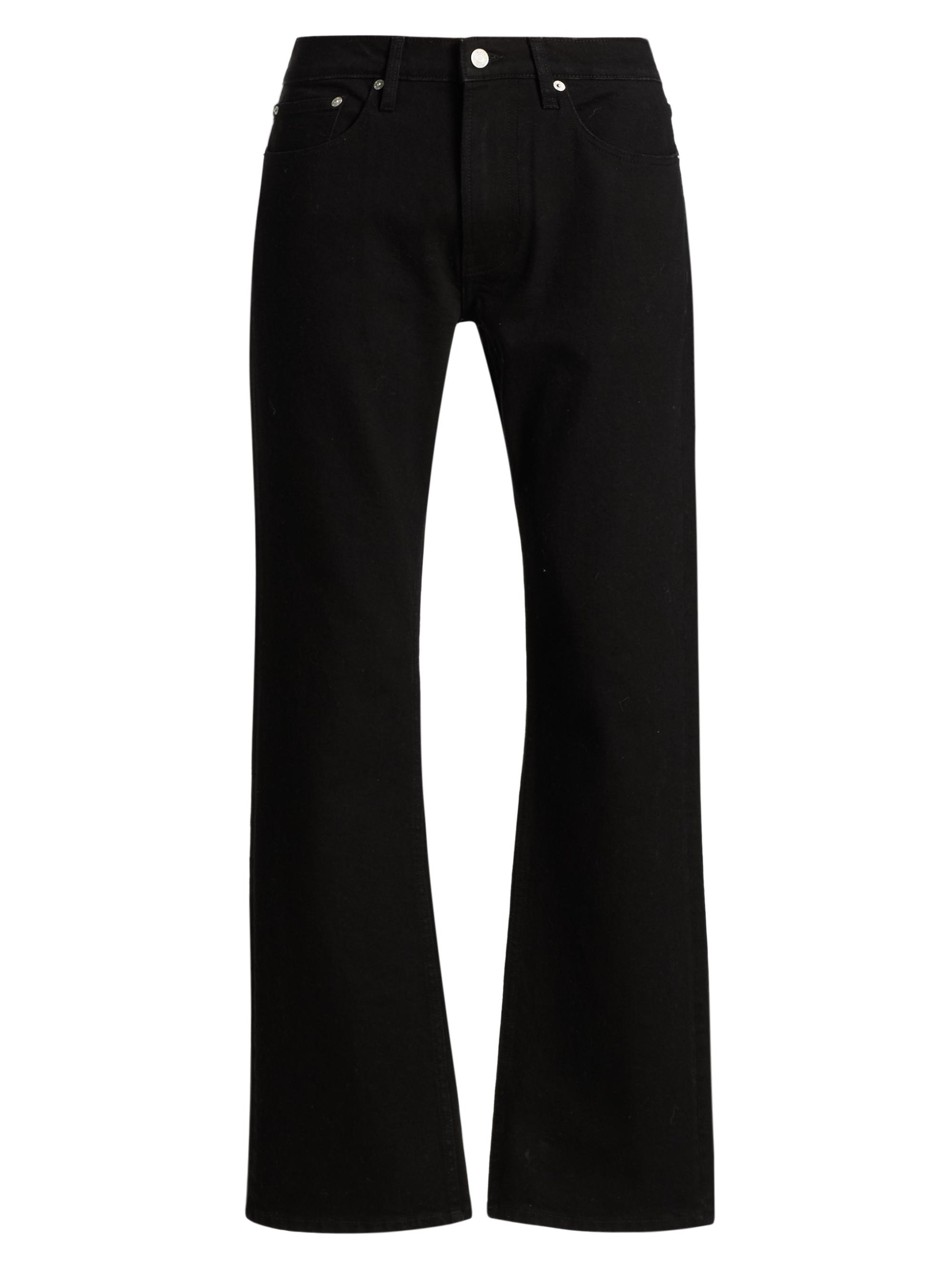 FRAME Men's Stretch Mid-Rise Bootcut Jeans - Black