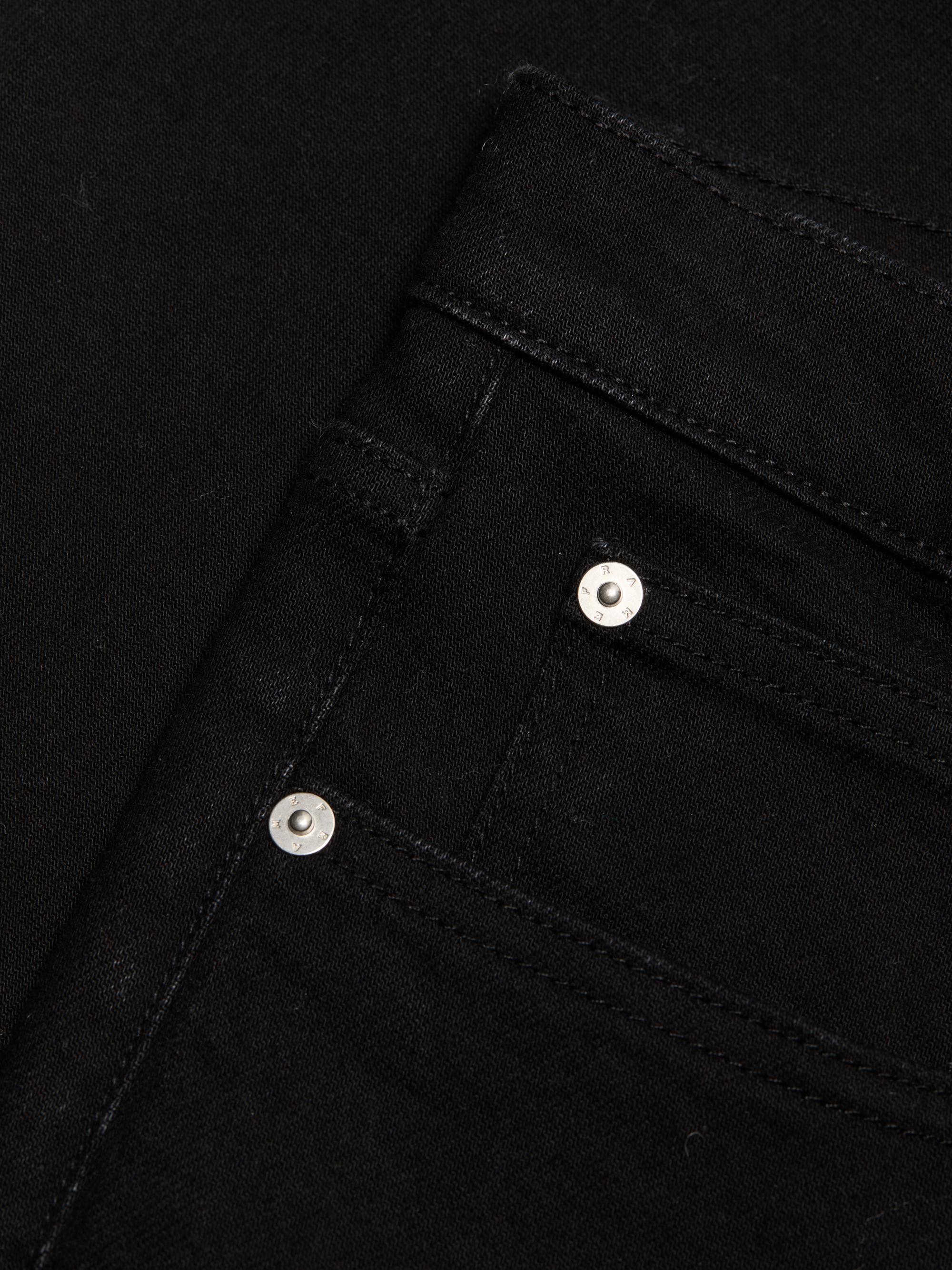 FRAME Men's Stretch Mid-Rise Bootcut Jeans - Black | Thumbnail 7