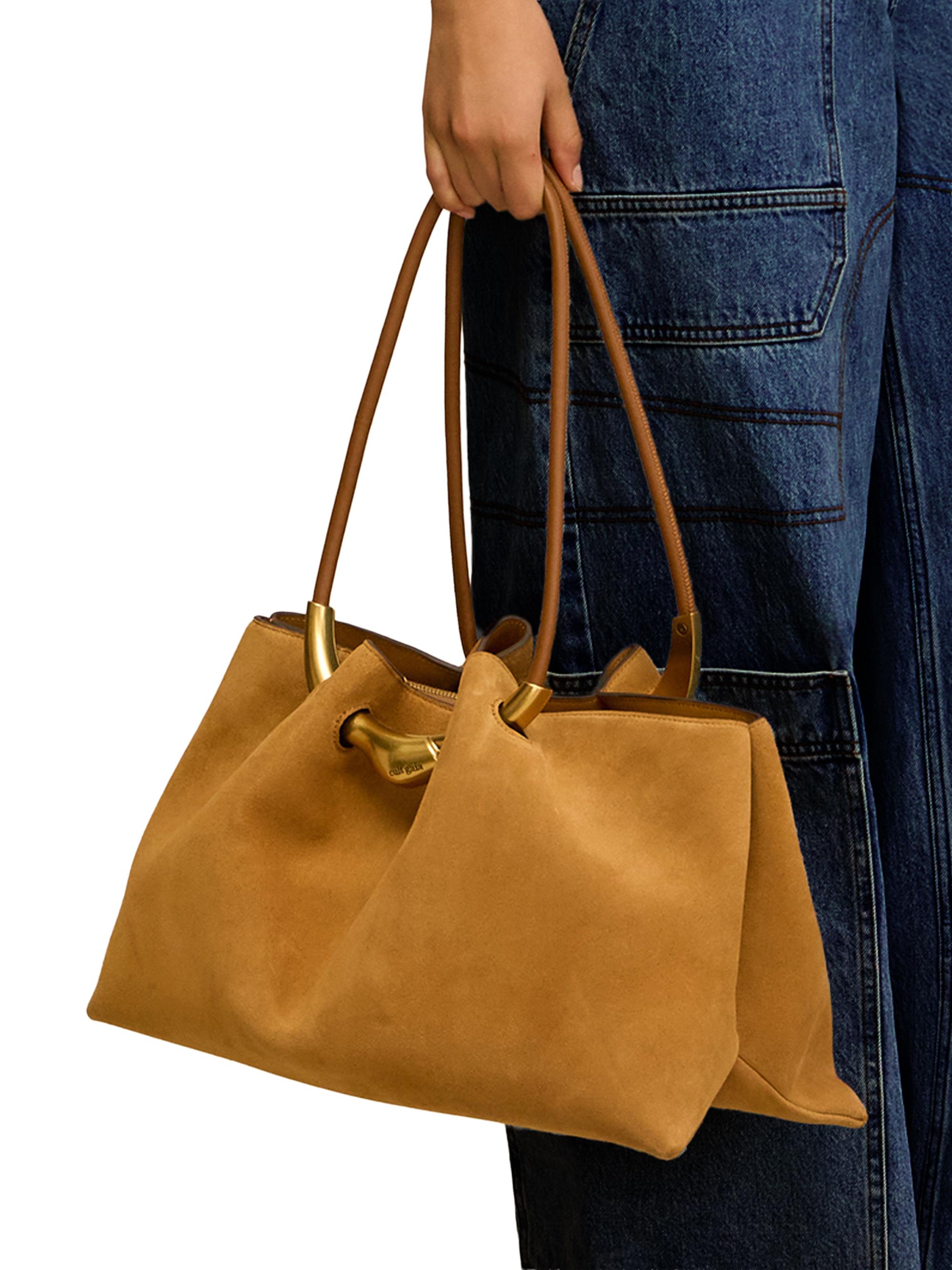 Cult Gaia Asa Suede Satchel | Saks Fifth Avenue