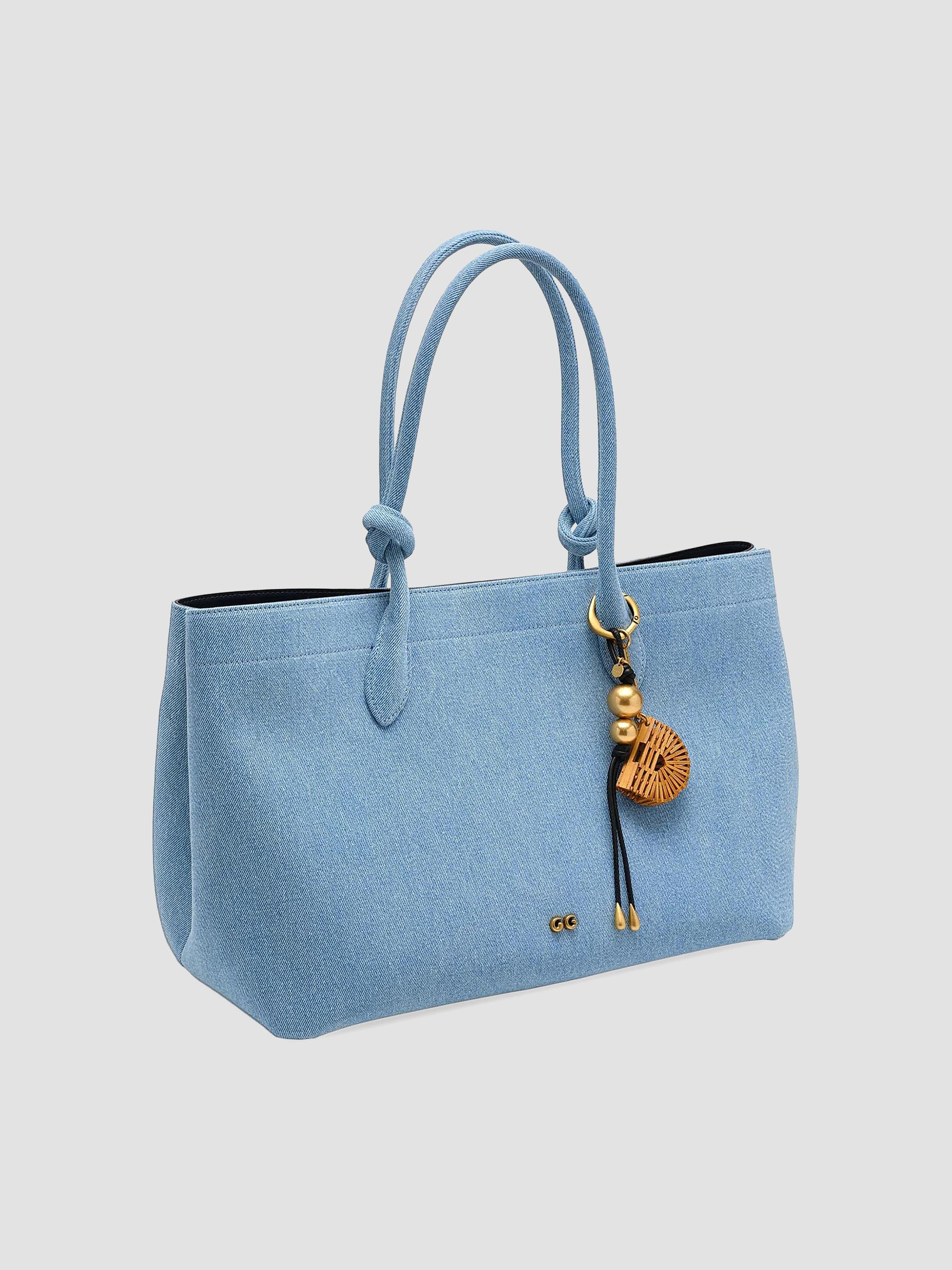 Cult Gaia Ariella Denim Tote Bag | Saks Fifth Avenue