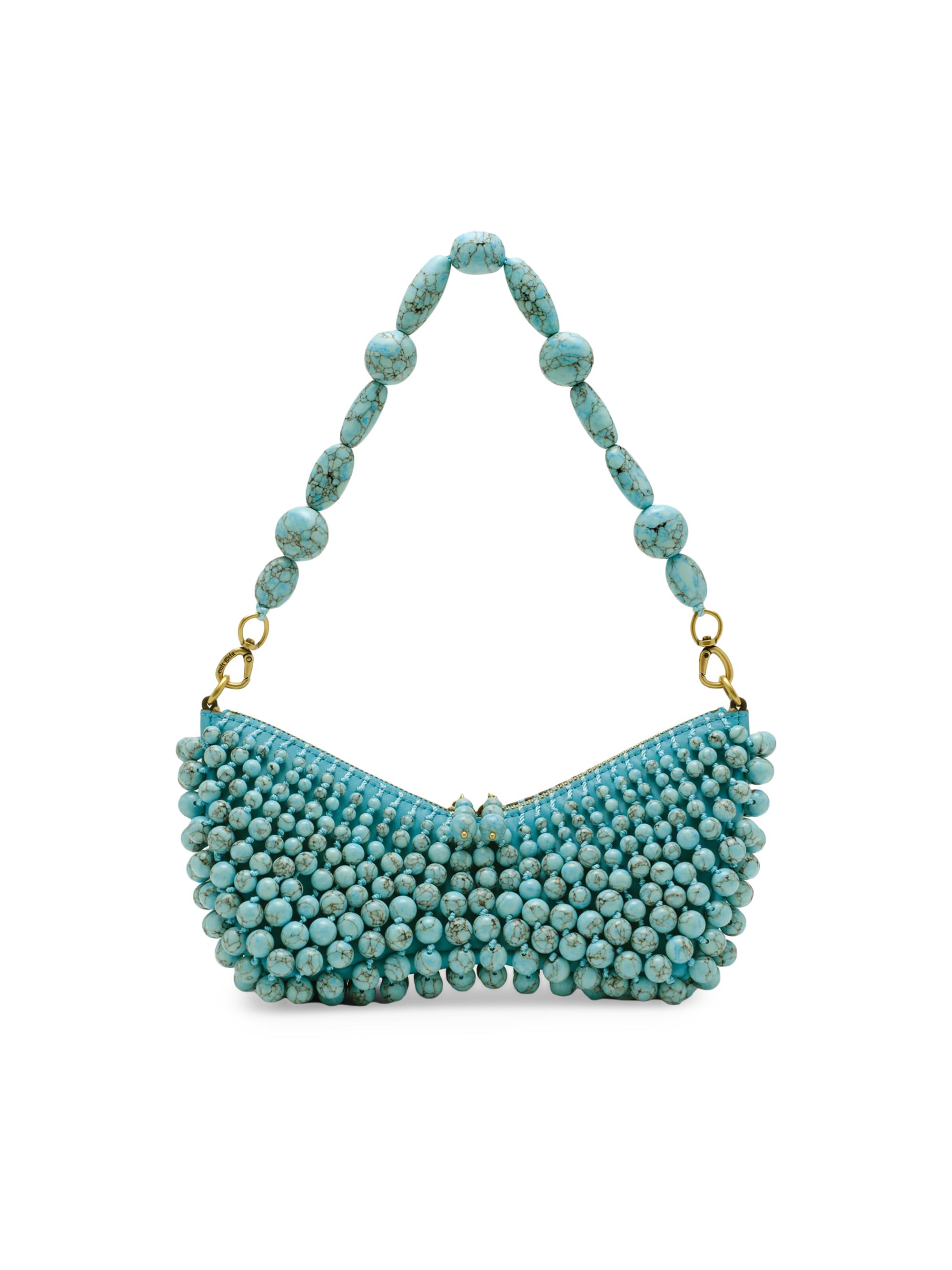 Cult Gaia Women's Mercier Beaded Shoulder Bag - Ibiza Turquoise