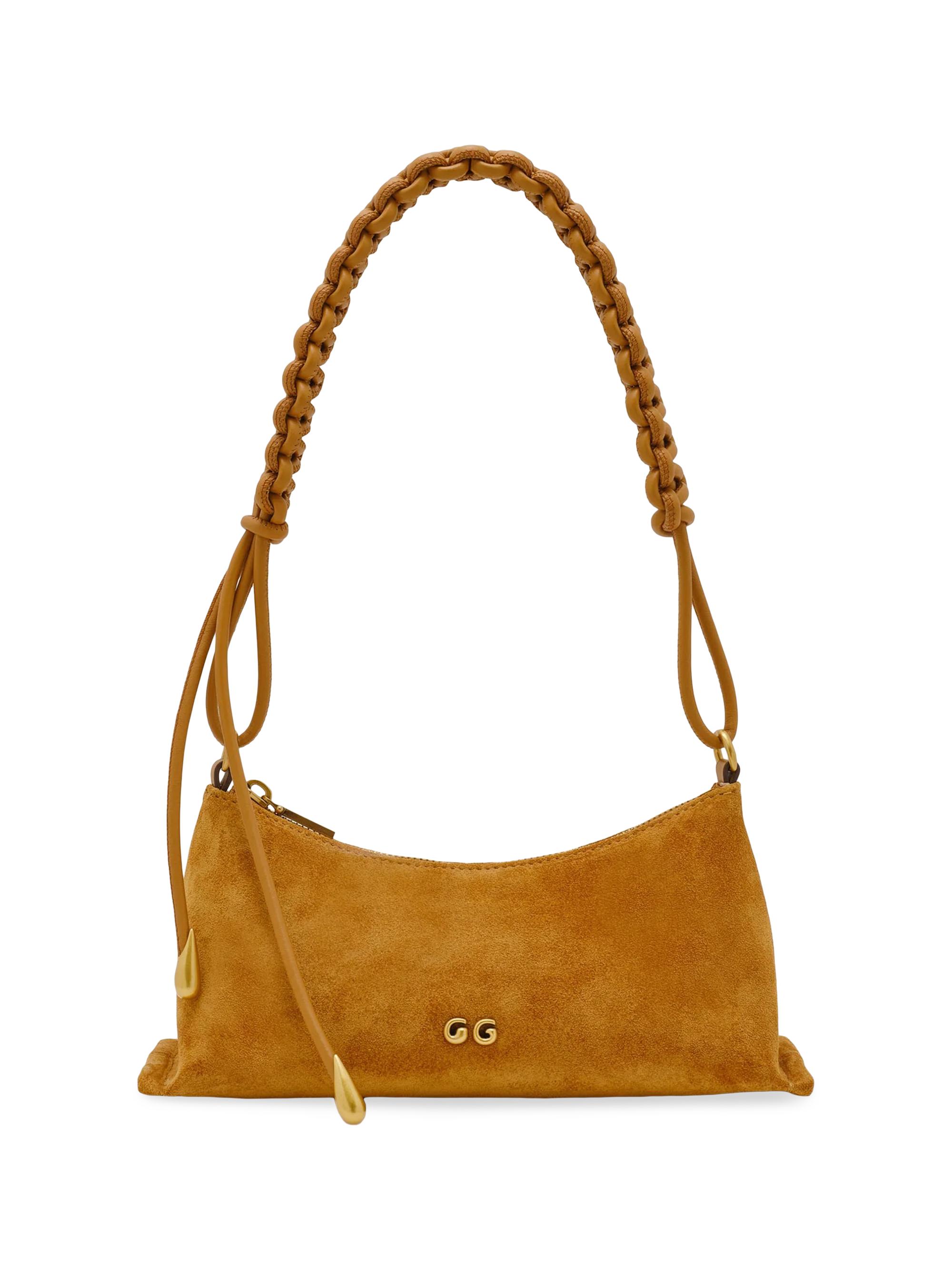 Cult Gaia Women's Osa Charm Suede Shoulder Bag - Vermilion