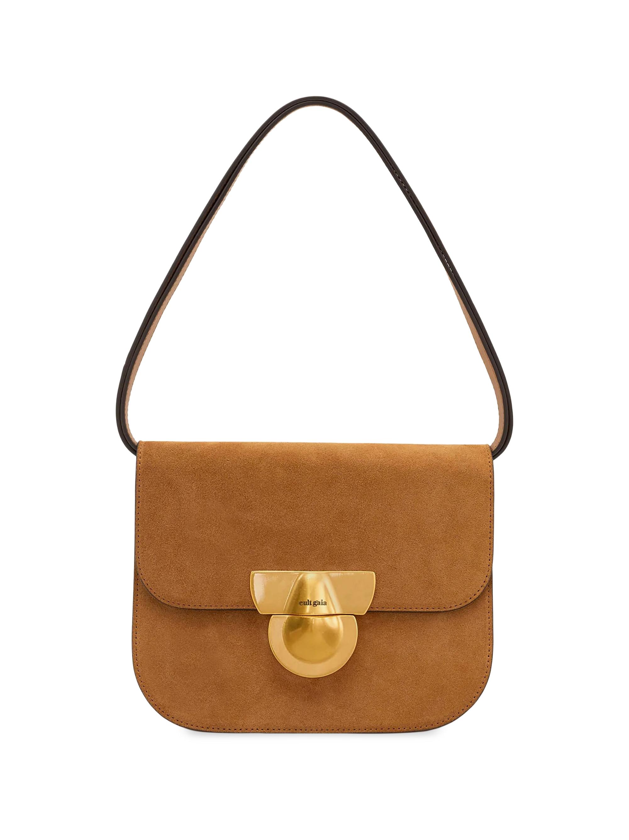 Cult Gaia Women's Tazia Suede Shoulder Bag - Toasted Caramel