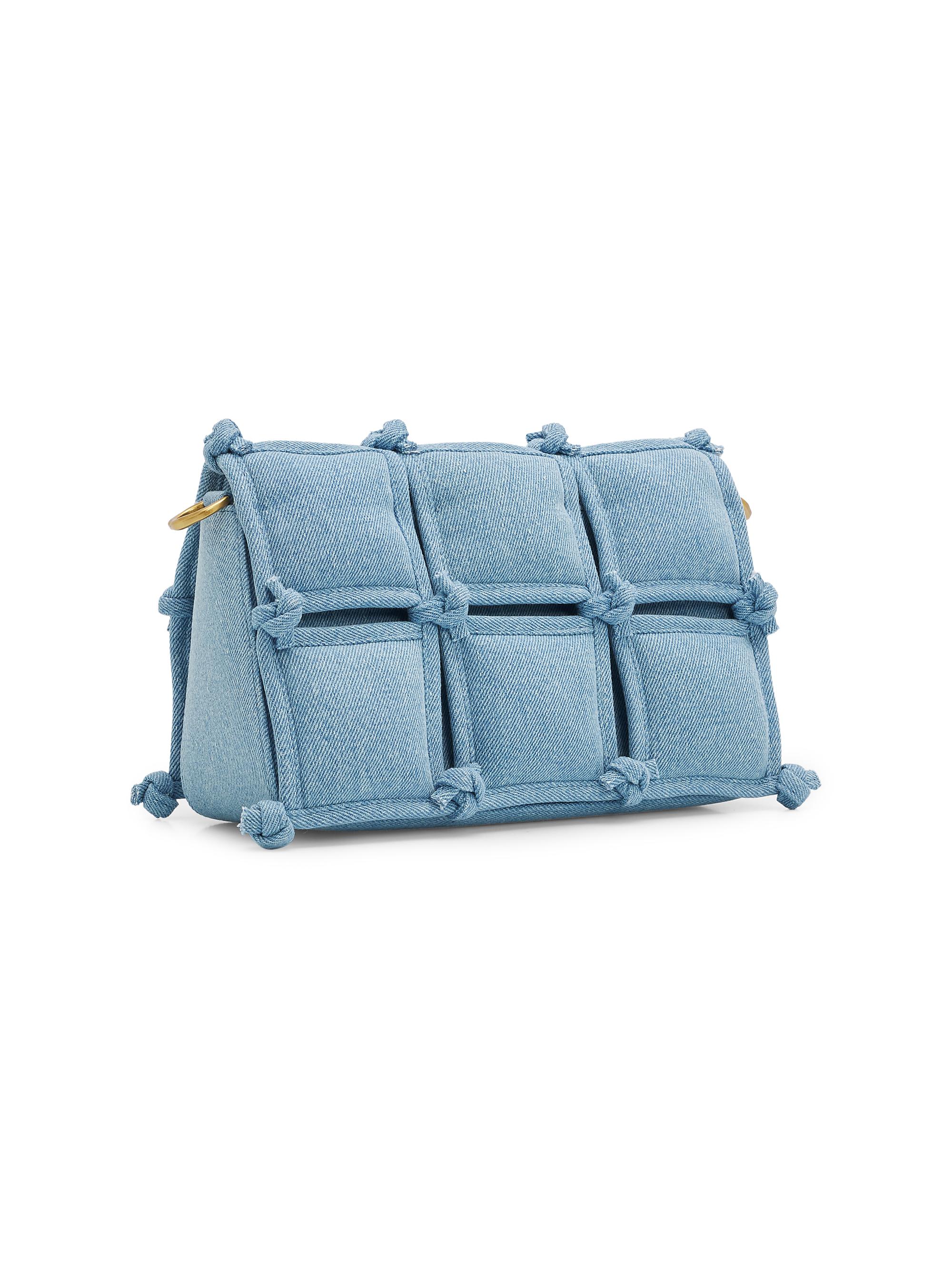 Cult Gaia Puff Denim Crossbody Bag | Saks Fifth Avenue