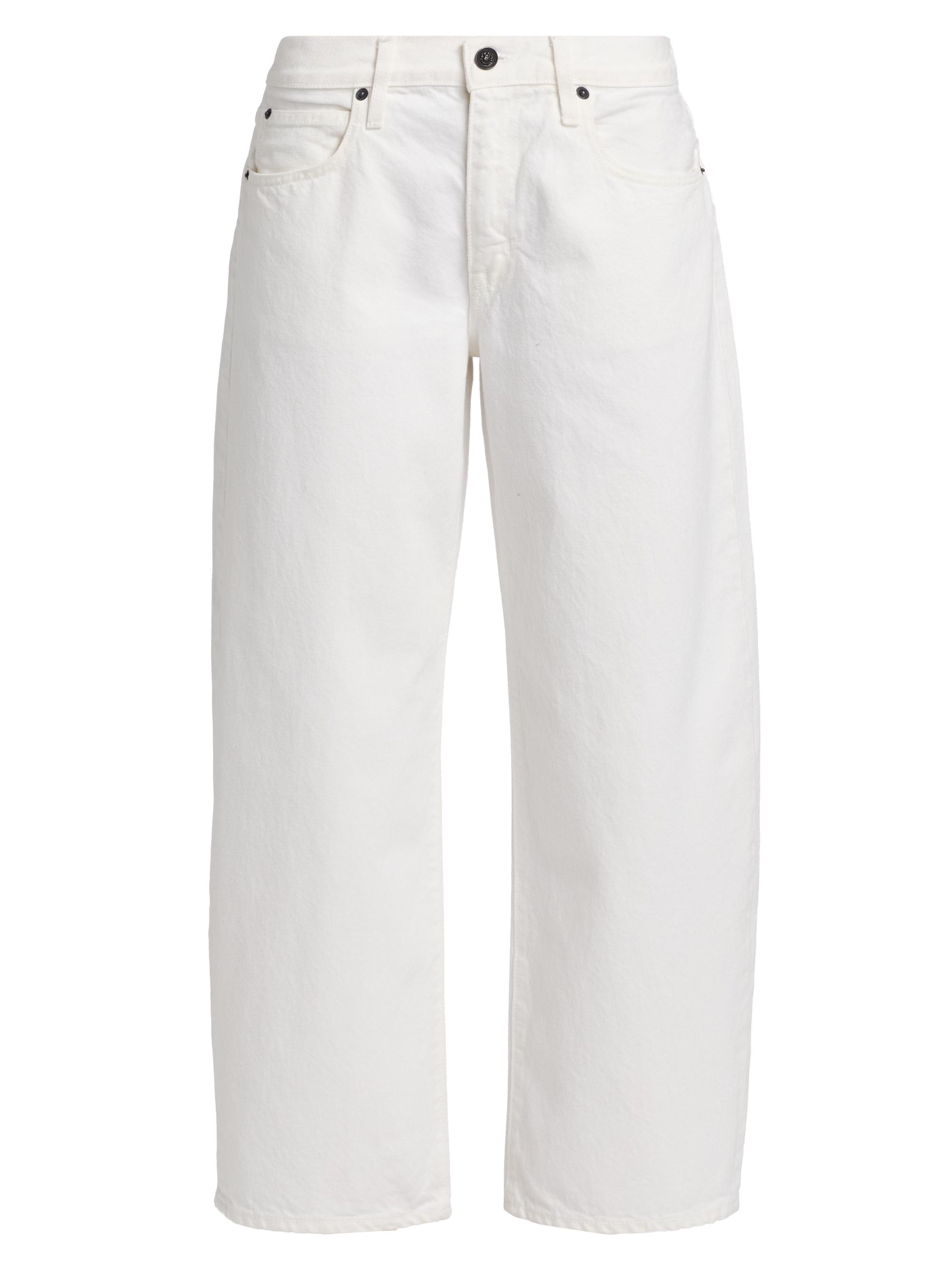 SLVRLAKE Women's Jamie Curved Ankle-Length Jeans - White