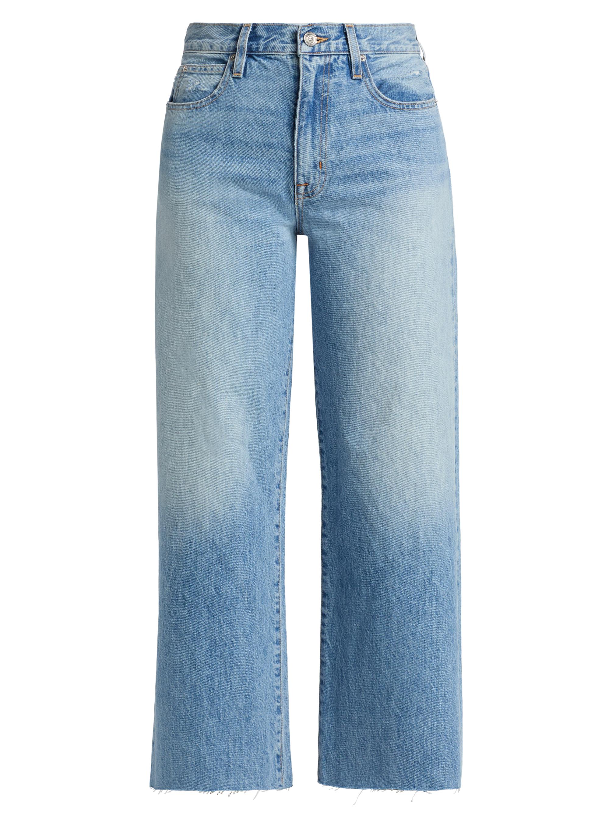 SLVRLAKE Women's Grace Wide-Leg Crop Jeans - Find Your Way