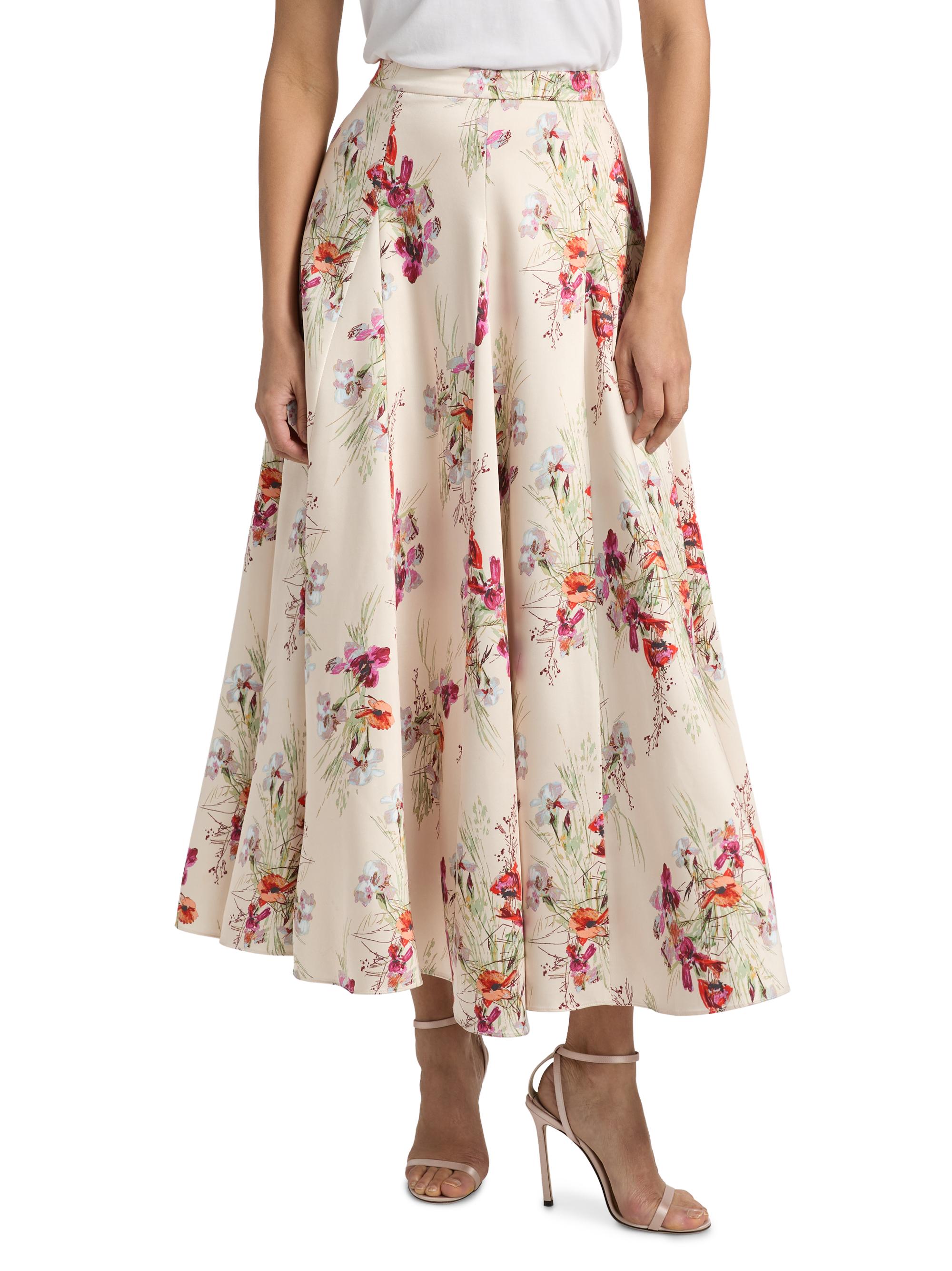 Cinq à Sept Hilda Iris Bouquet Midi-Skirt | Saks Fifth Avenue