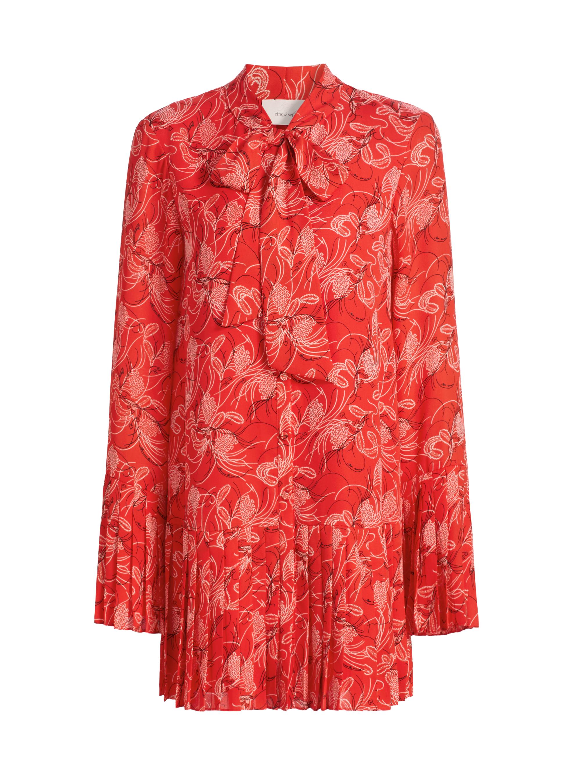 Cinq à Sept Women's Alinda Botanical Floral Mini Shirtdress - Bisou Multi