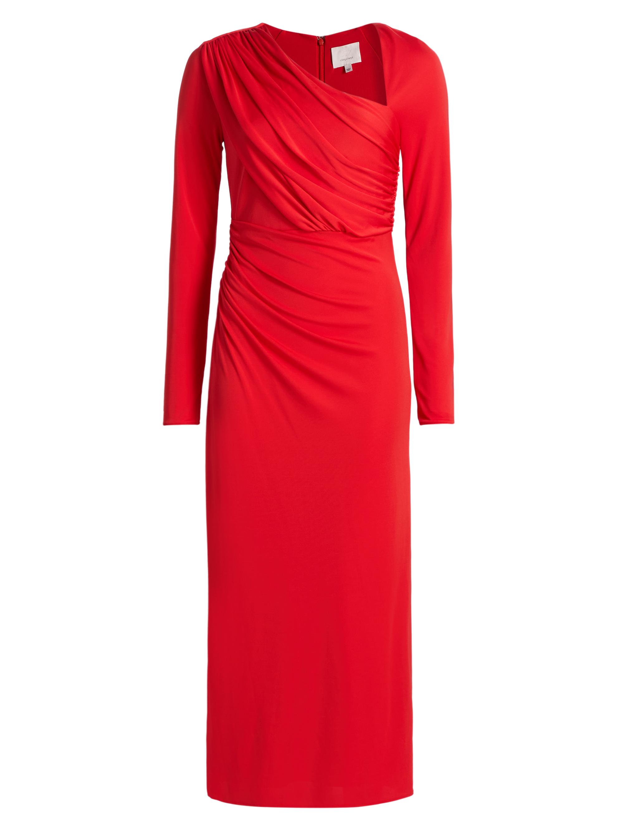 Cinq à Sept Women's Jalyn Draped Jersey Midi-Dress - Bisou