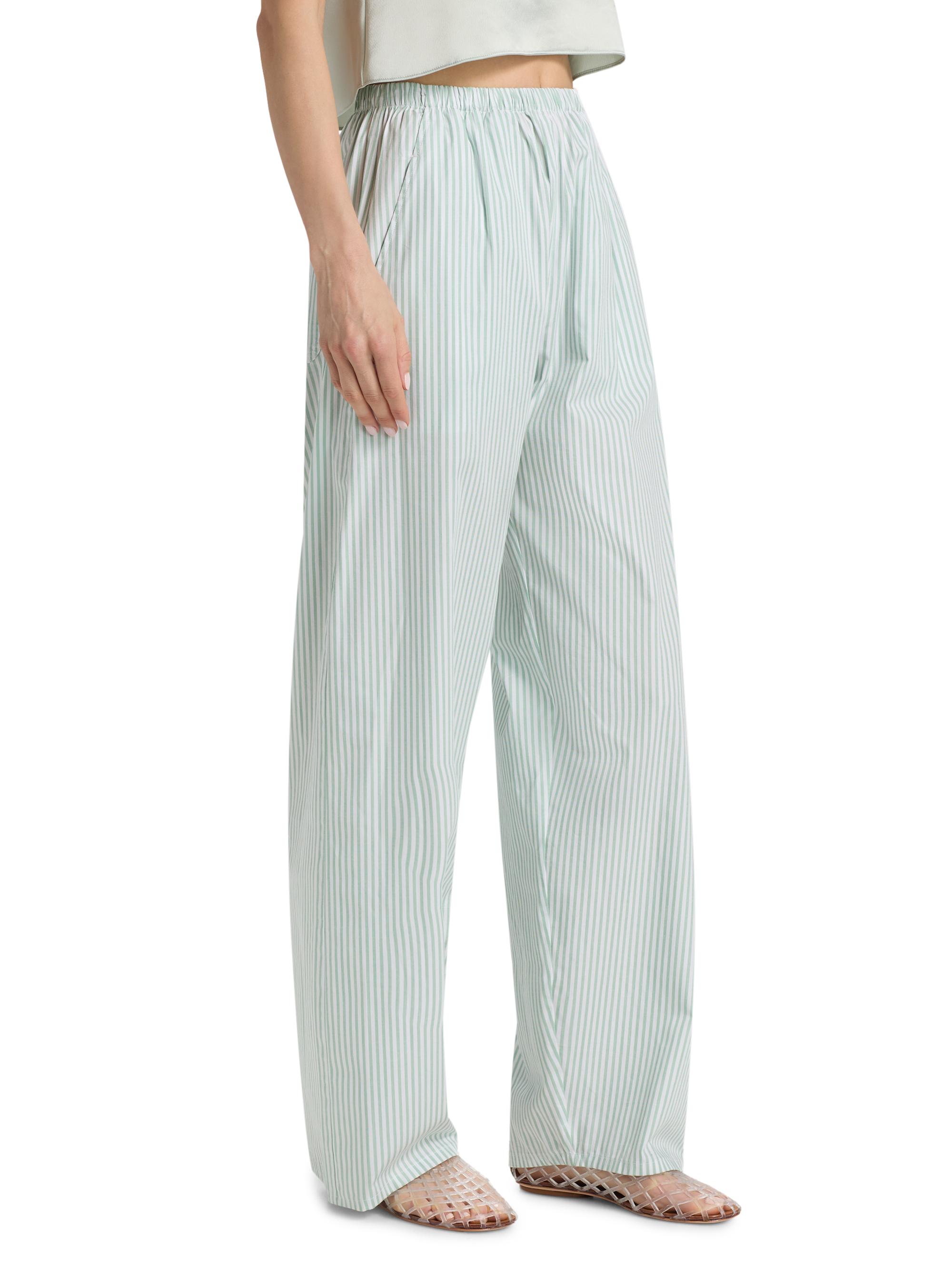 Leset Yoshi Striped Cotton-Blend Wide-Leg Pants | Saks Fifth Avenue