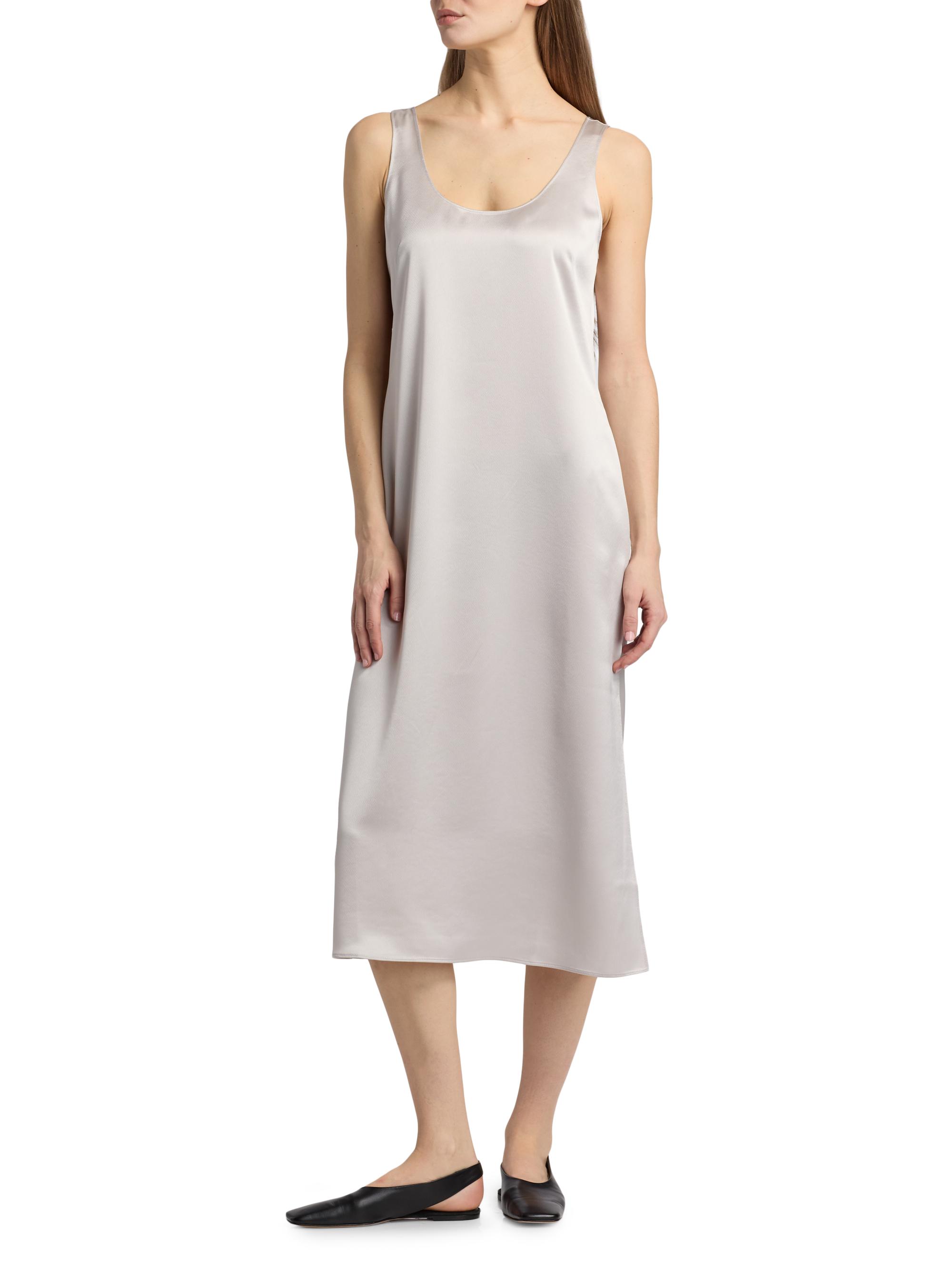 Leset Women's Barb Scoop Midi Dress - Cement | Thumbnail 3