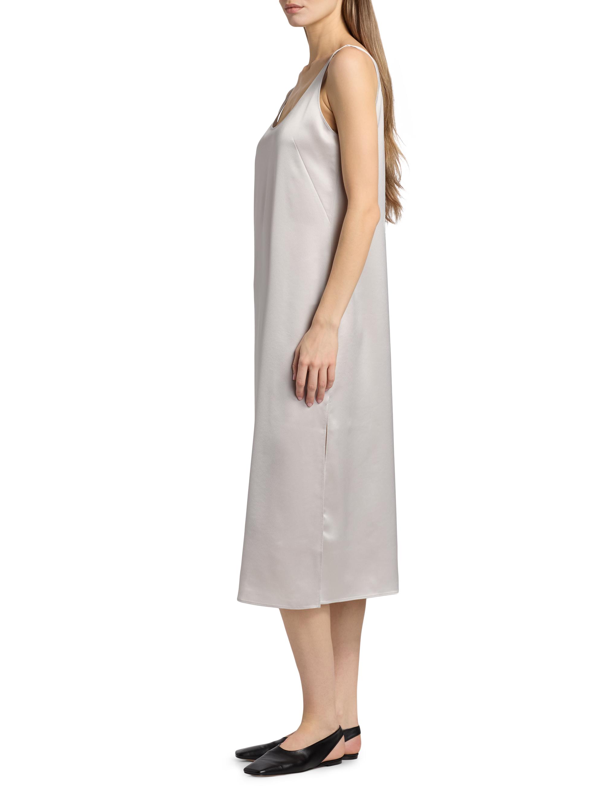 Leset Women's Barb Scoop Midi Dress - Cement | Thumbnail 4