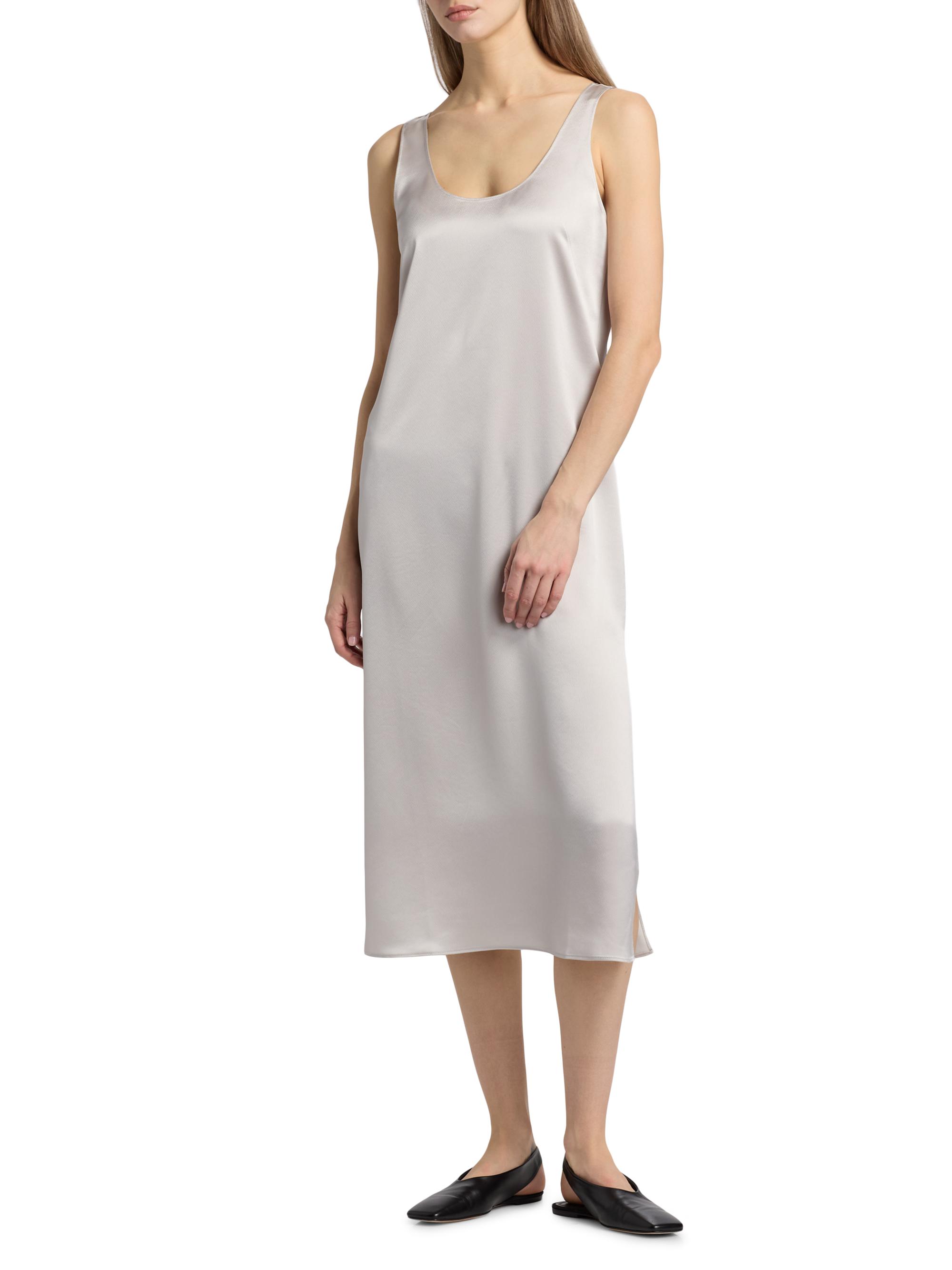 Leset Women's Barb Scoop Midi Dress - Cement | Thumbnail 2