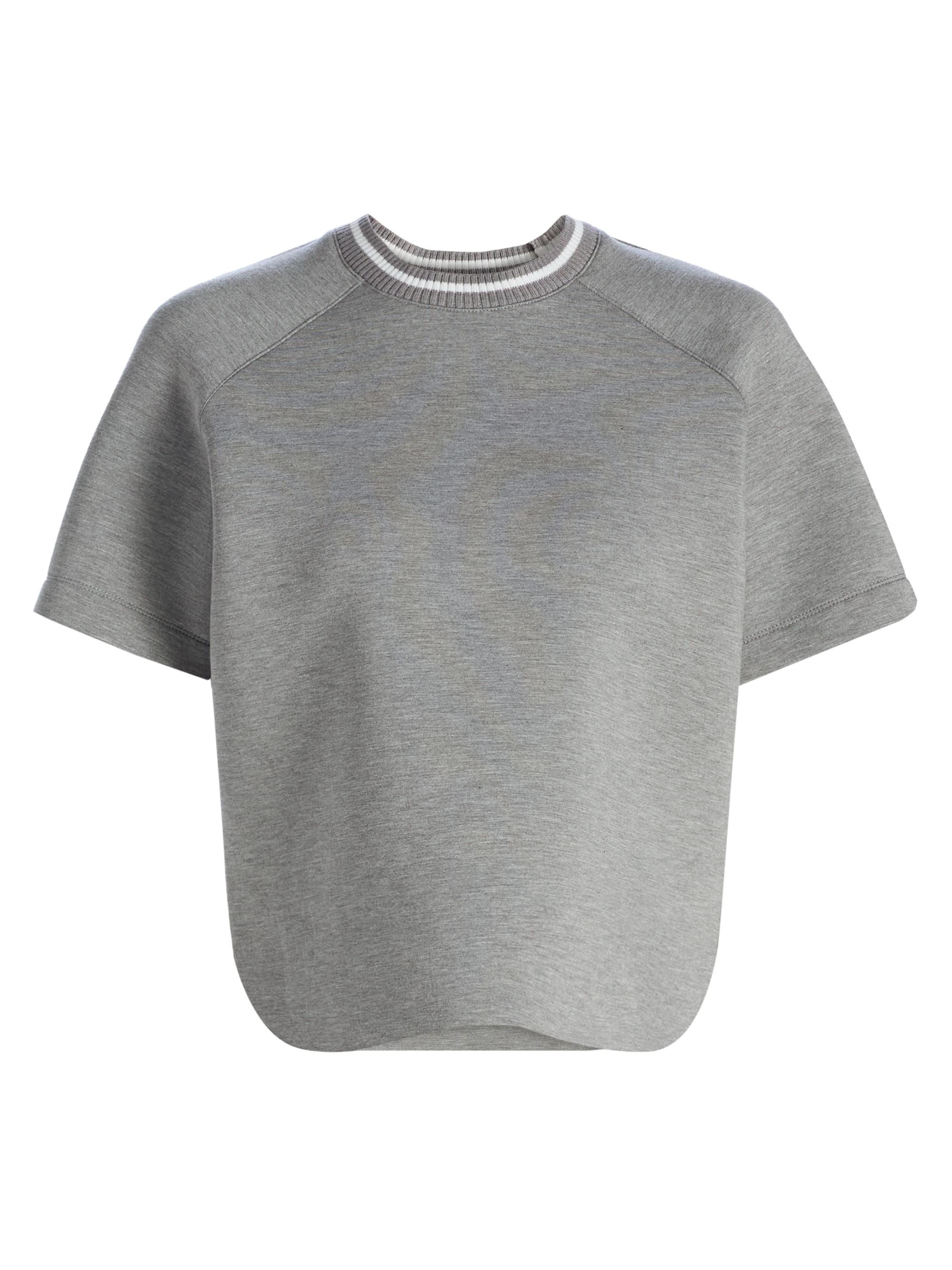 dh New York Women's Tammy Crewneck Top - Hather Grey Combo