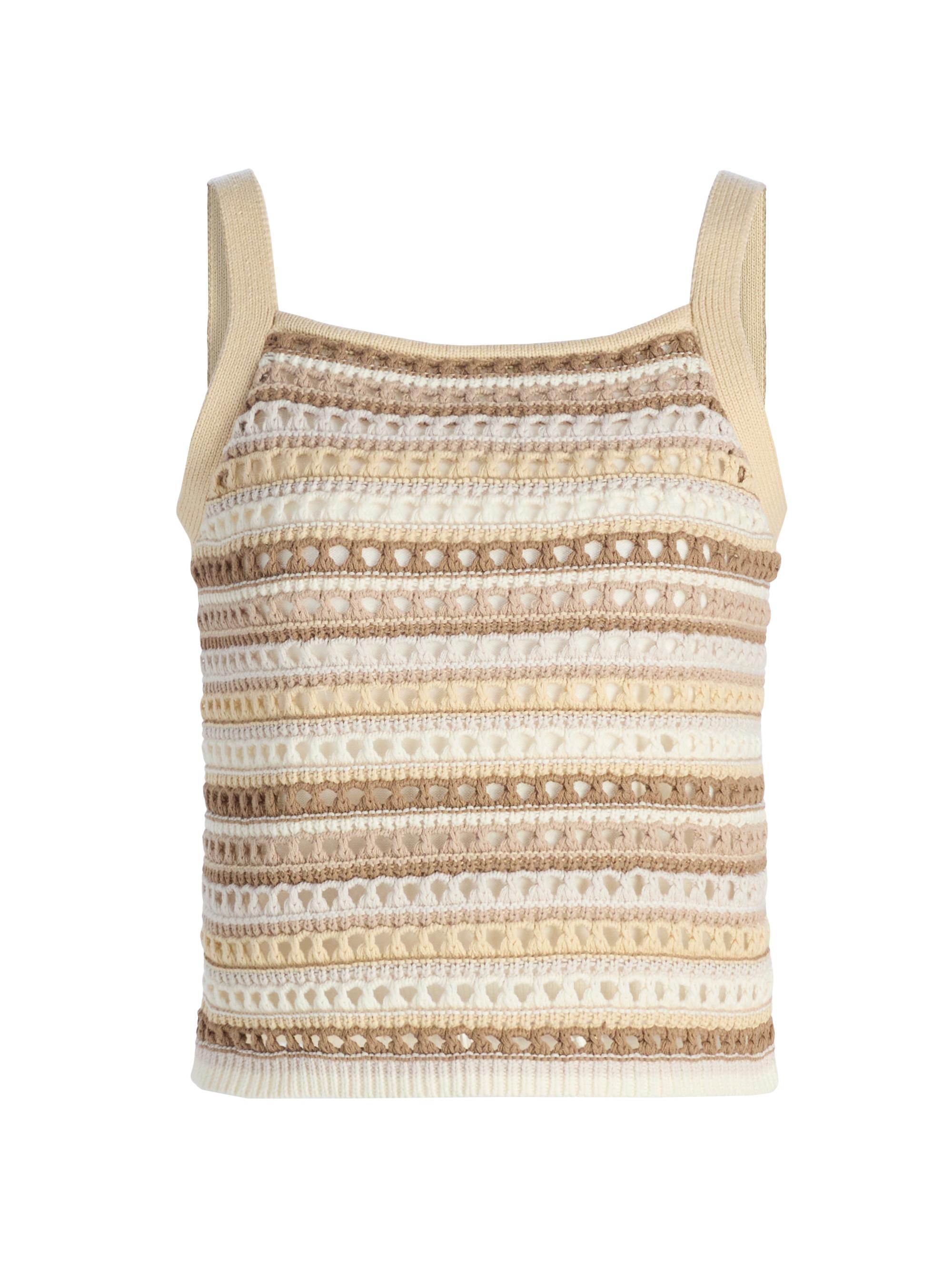 dh New York Women's Kimmy Striped Knit Top - Sunbleach Combo