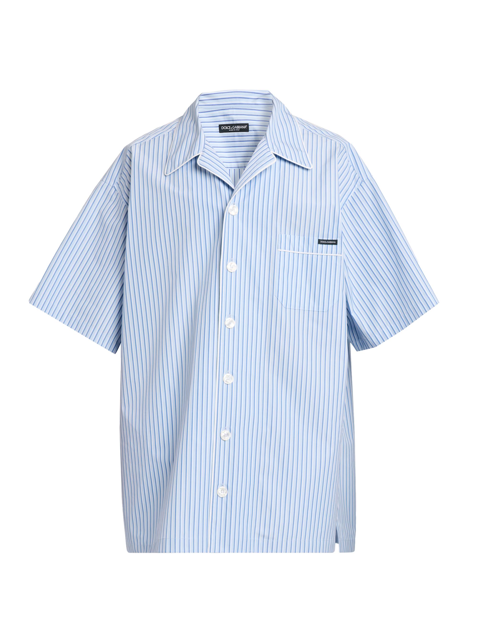 Dolce & Gabbana Men's Striped Cotton-Silk Camp Shirt - Rigato