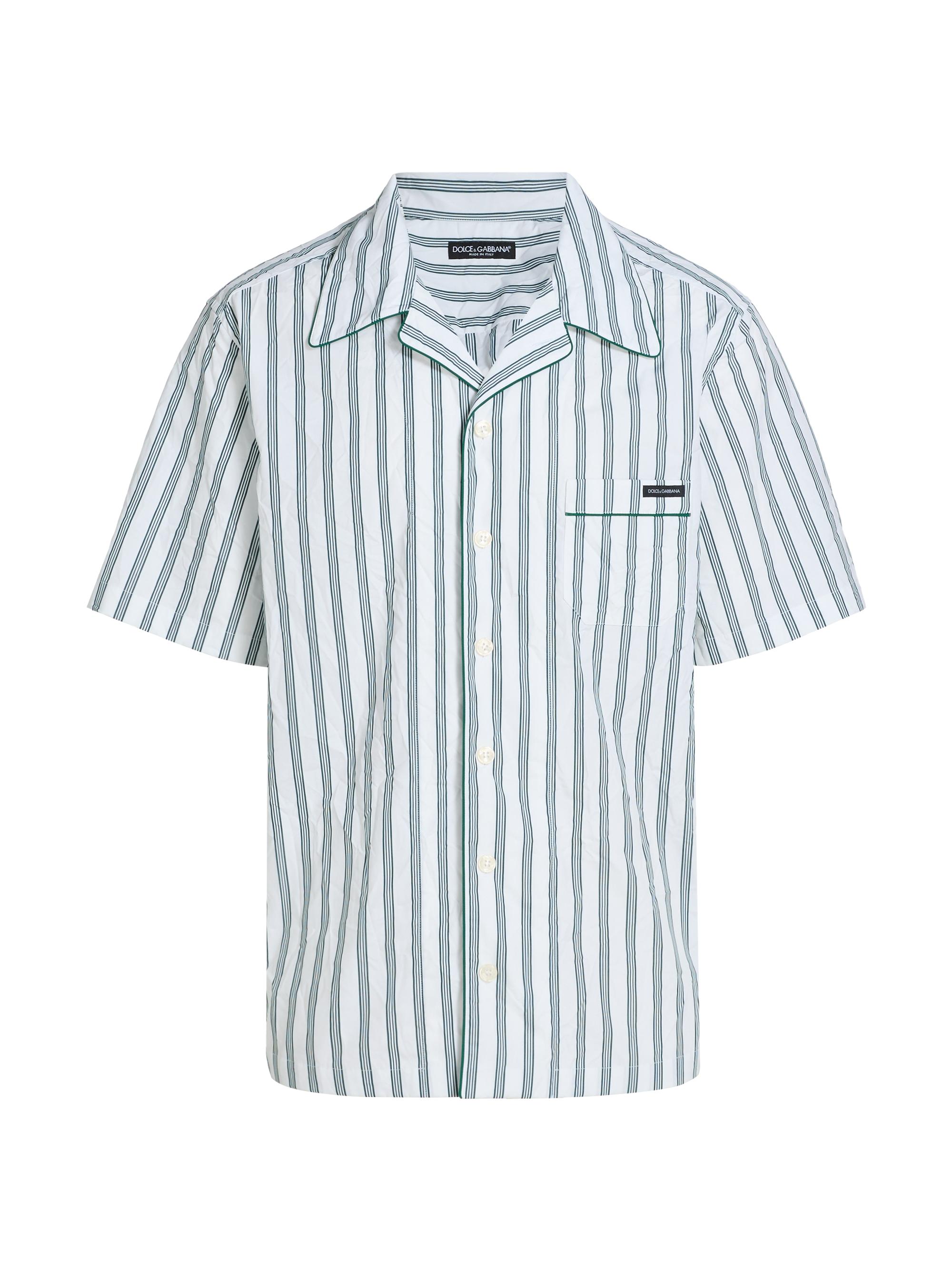 Dolce & Gabbana Men's Striped Cotton-Silk Camp Shirt - Rigato