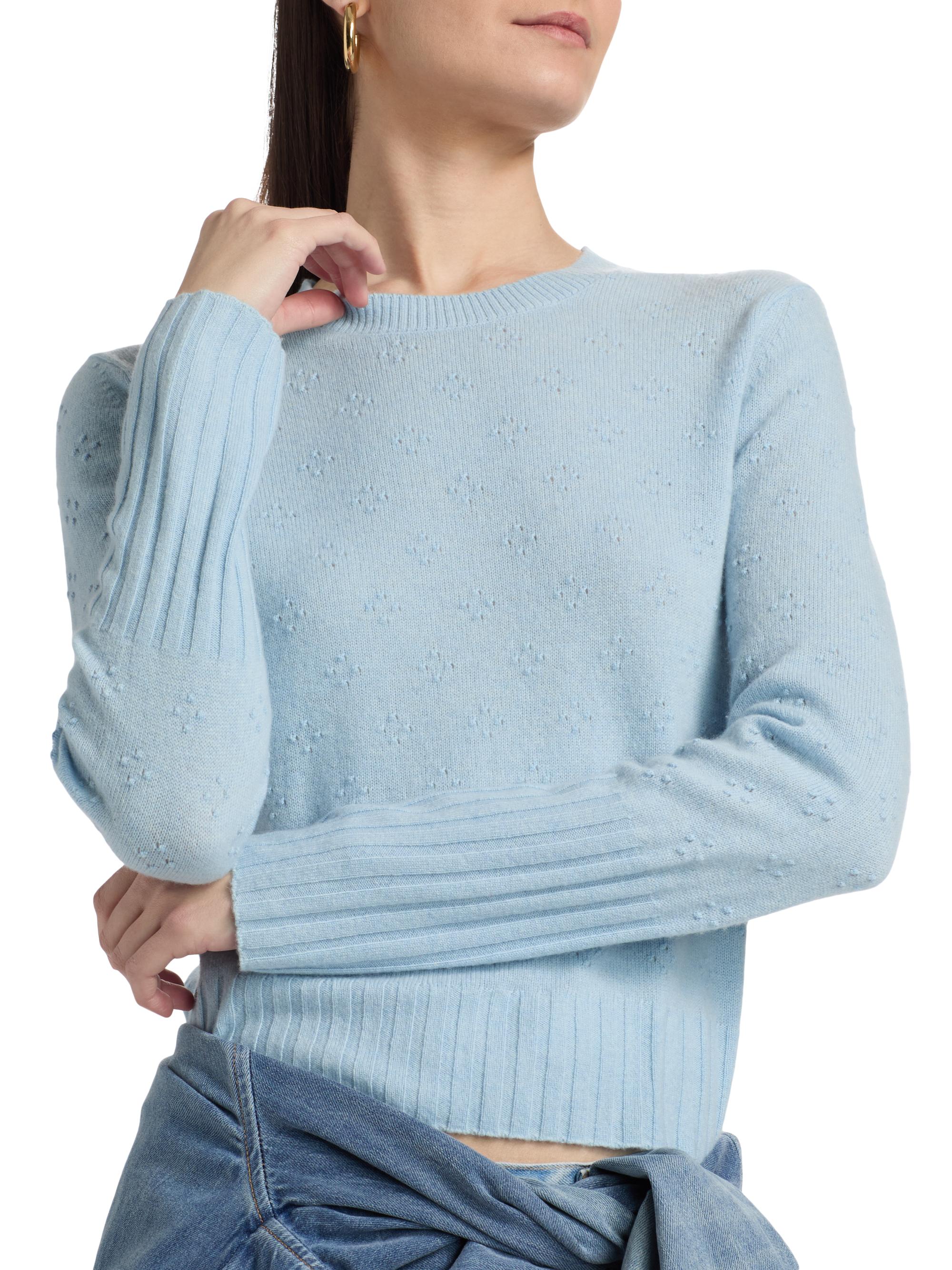 Guest in Residence Compass Shrunken Crewneck Sweater | Saks Fifth