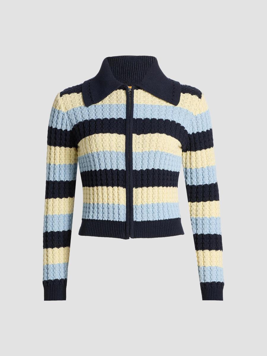 Guest in Residence Kirby Striped Silk-Cotton Jacket | Saks Fifth