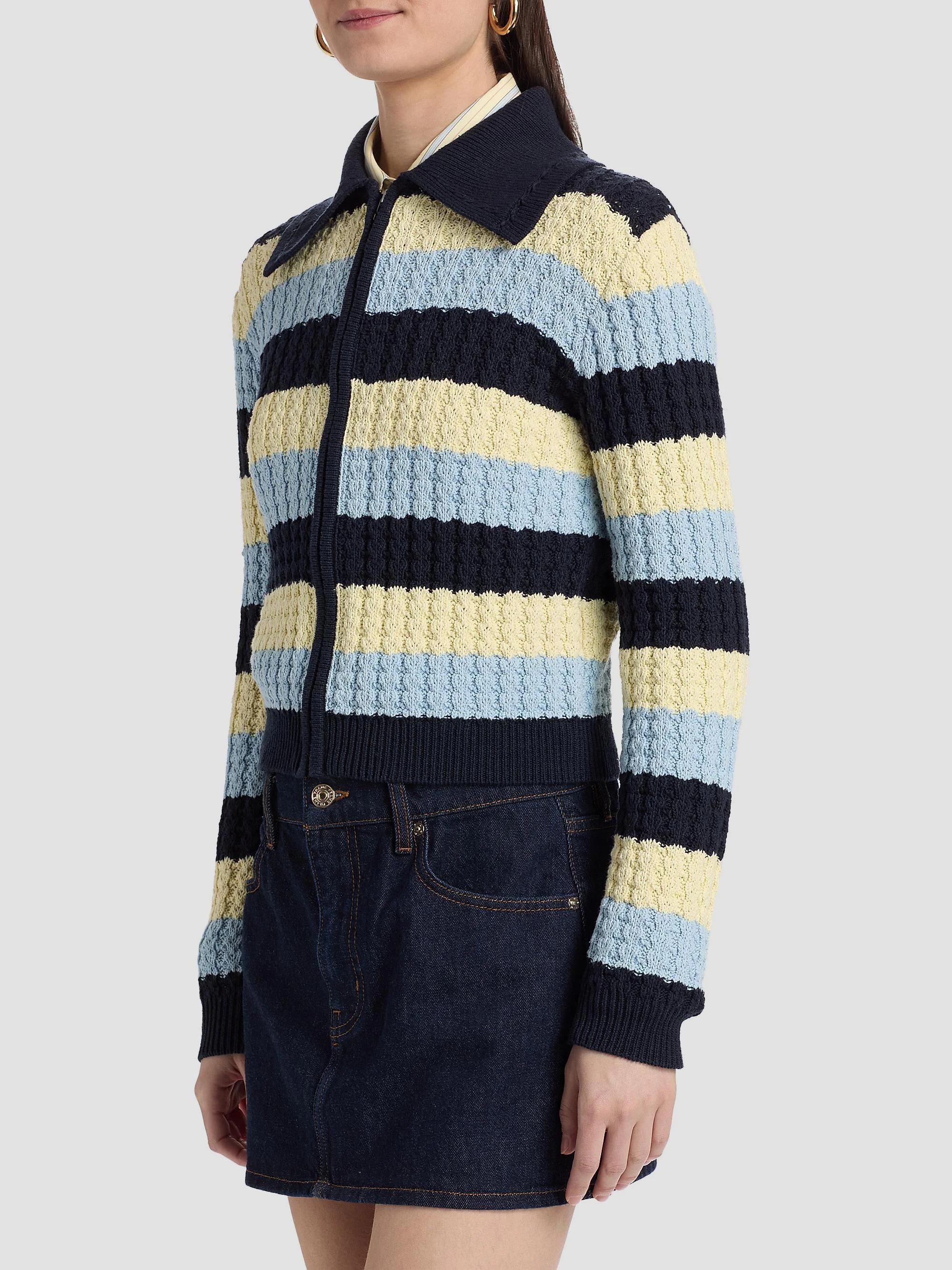 Guest in Residence Kirby Striped Silk-Cotton Jacket | Saks Fifth