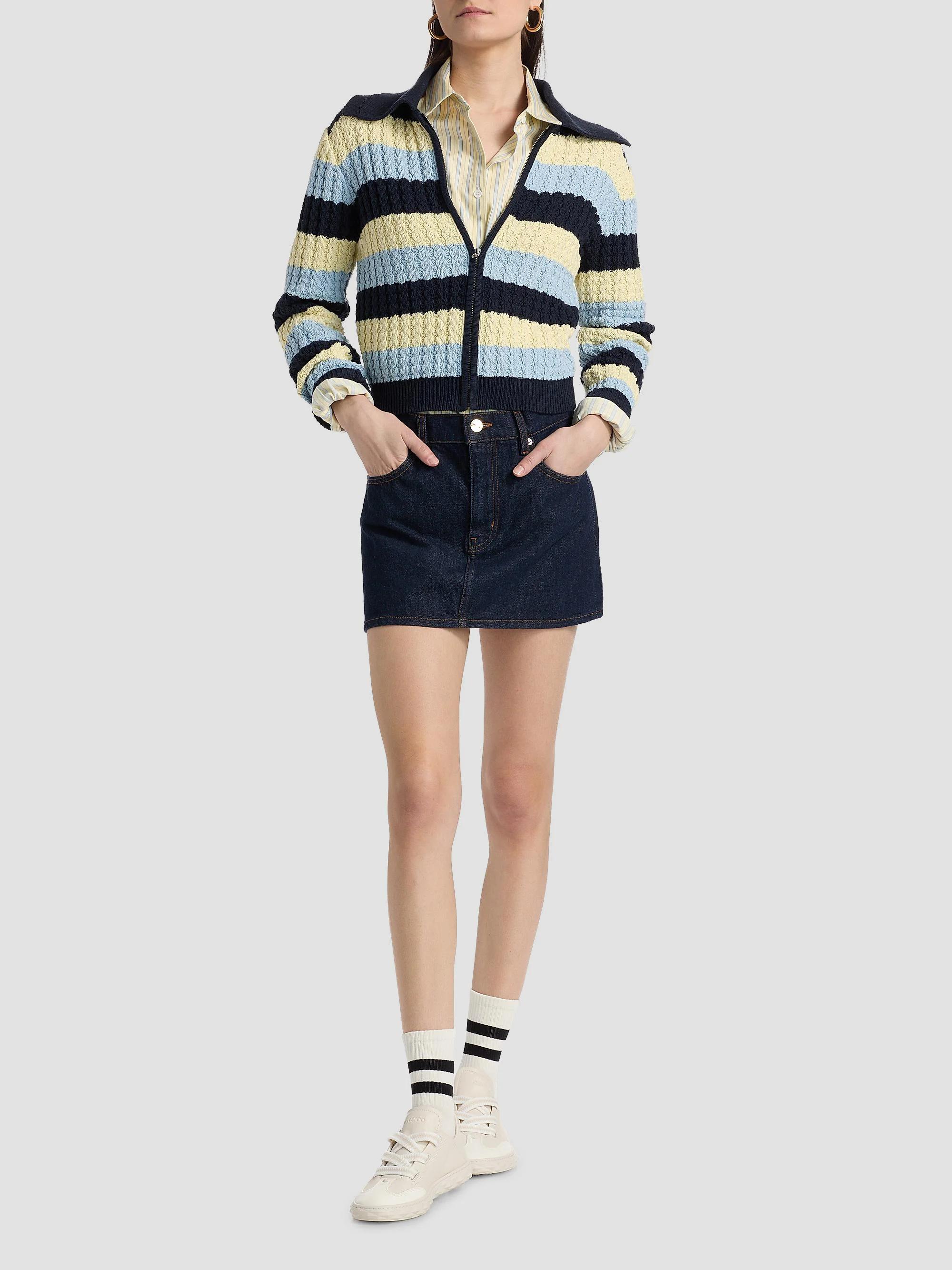 Guest in Residence Kirby Striped Silk-Cotton Jacket | Saks Fifth