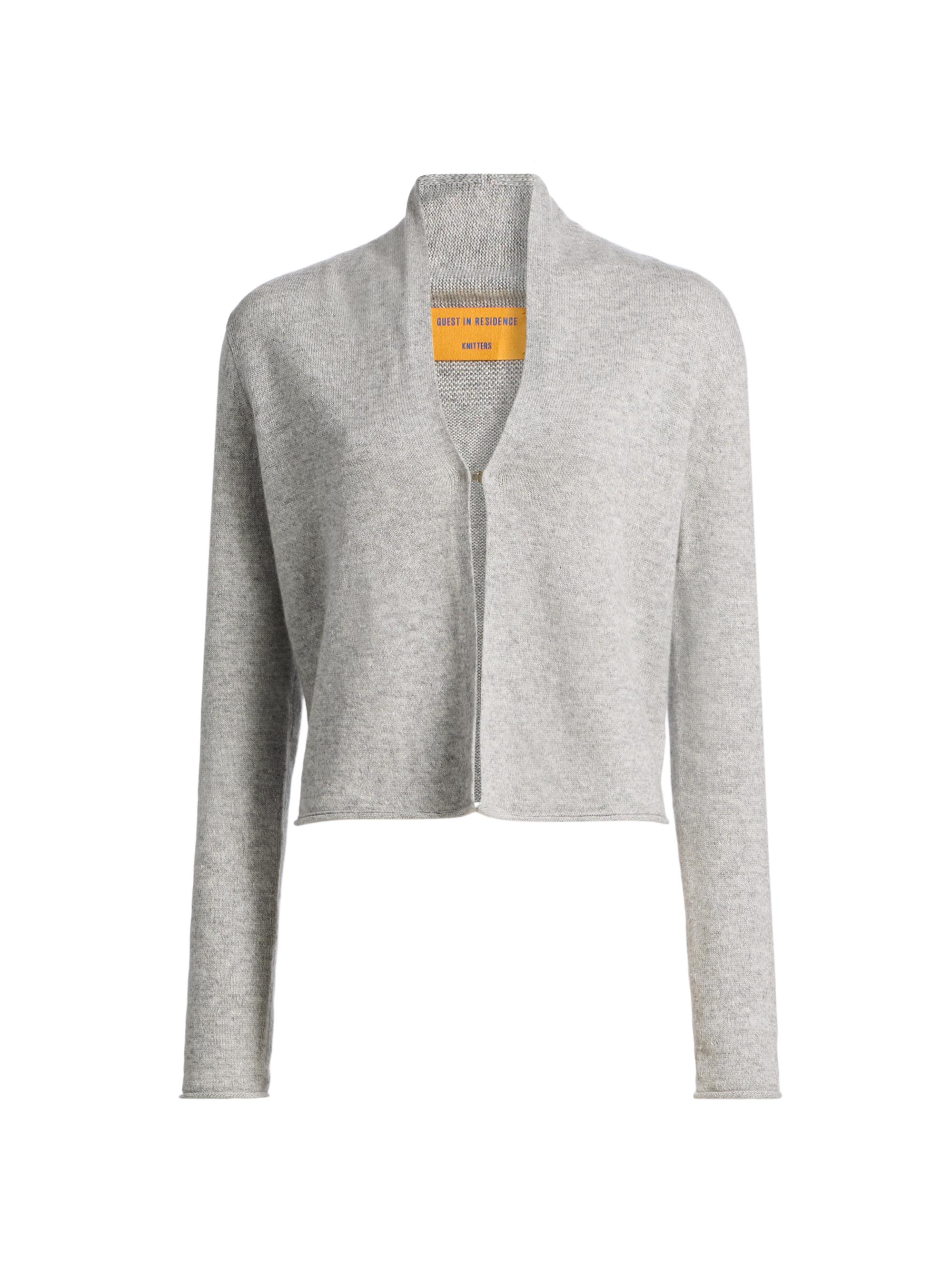 Guest in Residence Women's Stealth Cashmere-Linen Cardigan - Stone