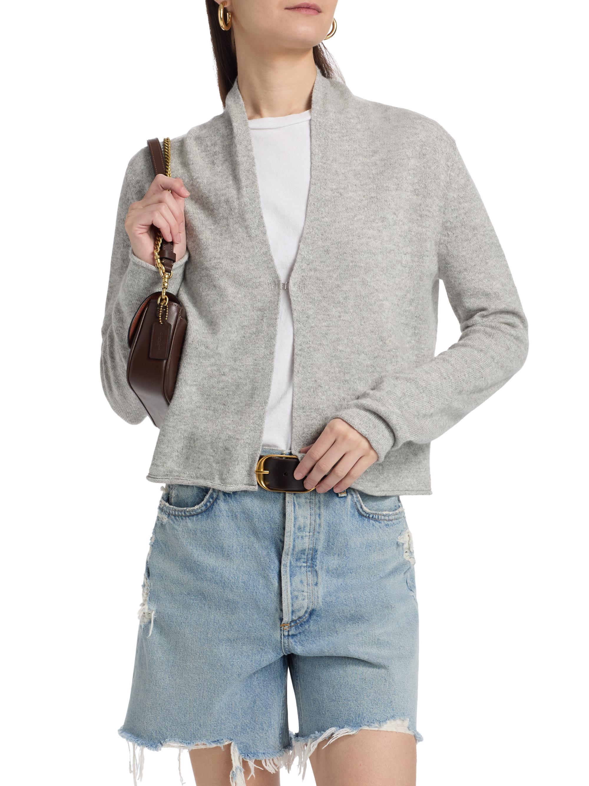 Sfsk8snw516　 Guest in Residence Stealth Cashmere-Linen Cardigan | Saks Fifth Avenue