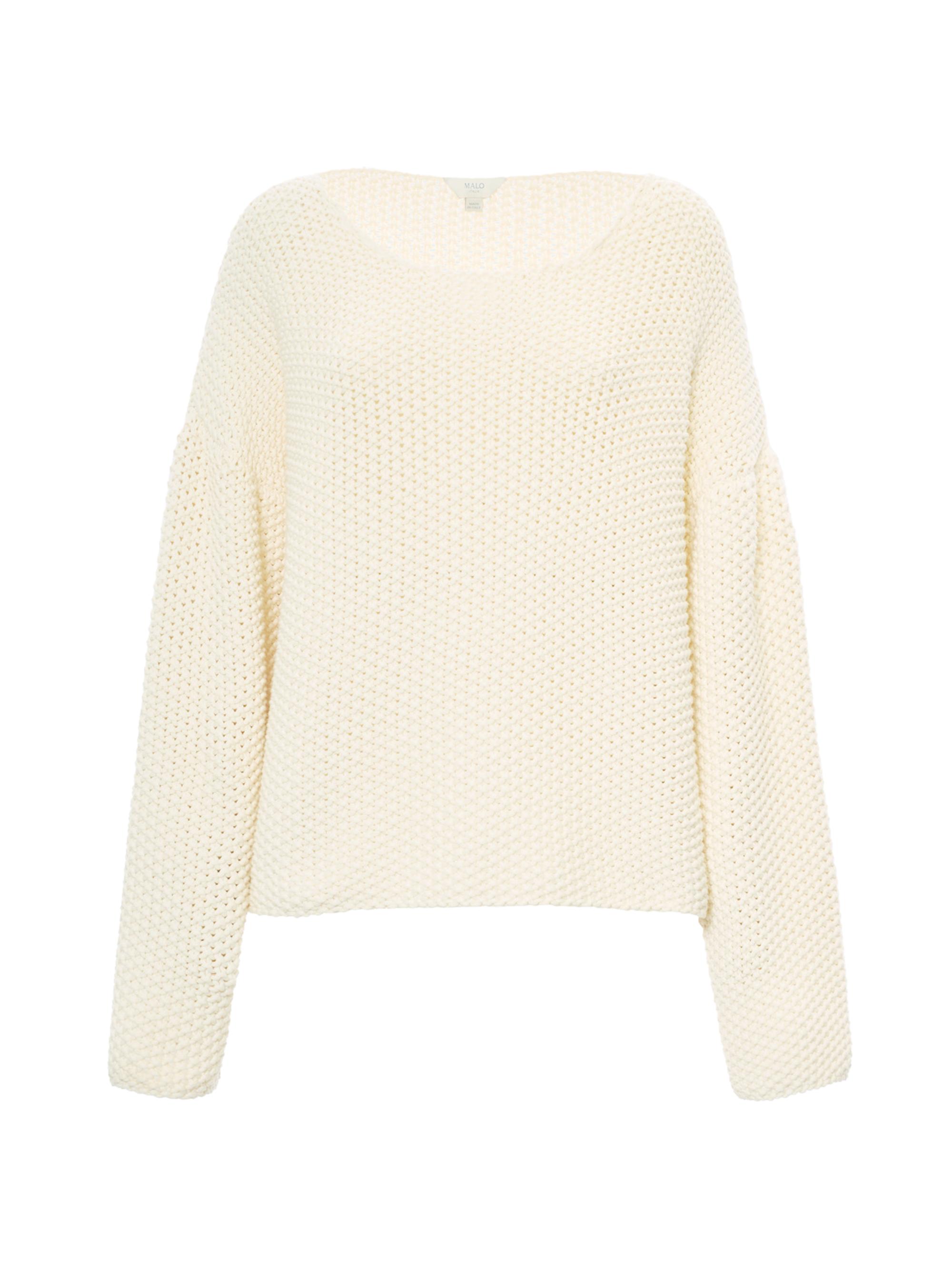 Malo Women's Boatneck Oversized Sweater - Margherita