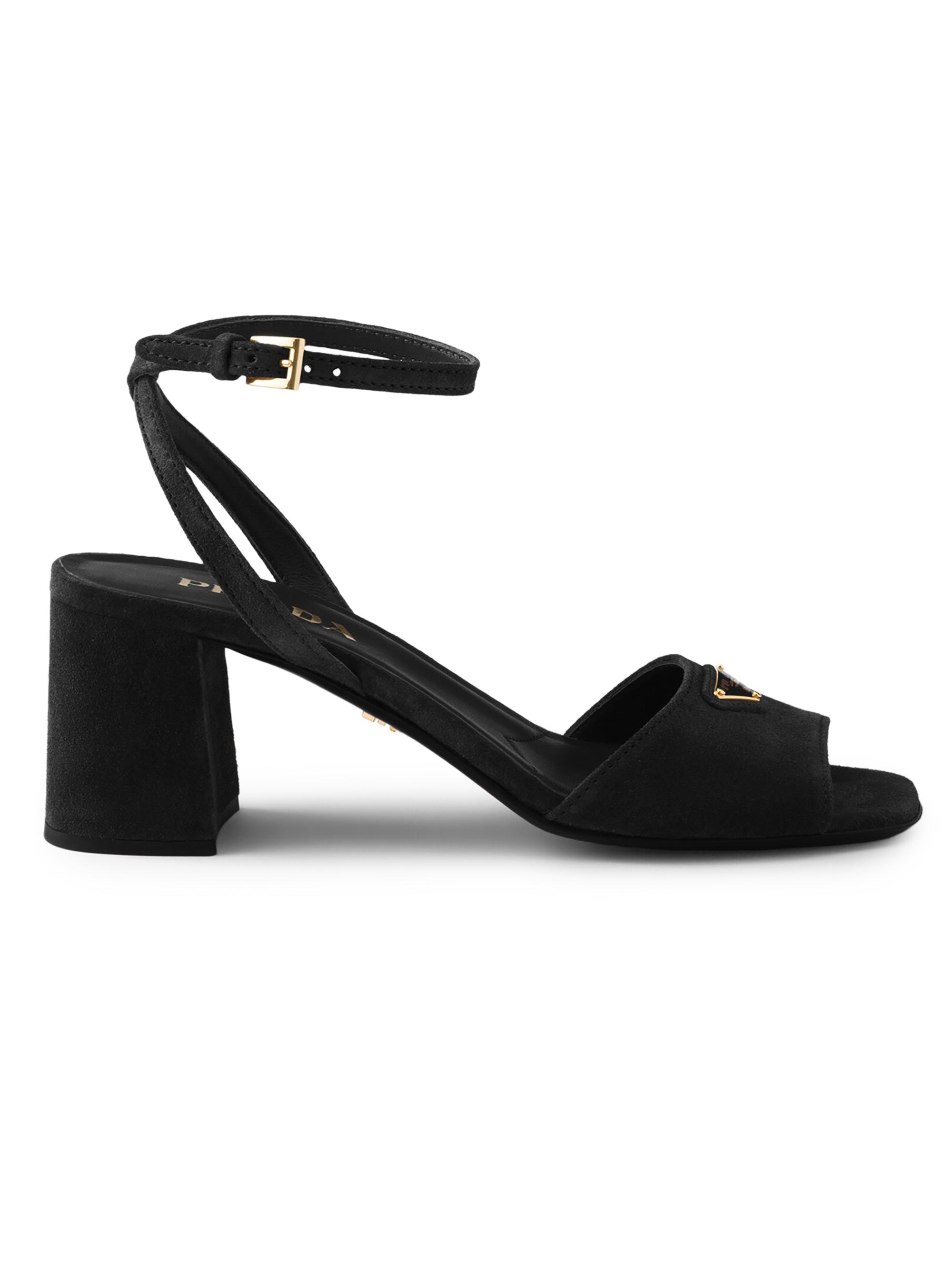 Prada Women's Suede Sandals - Black