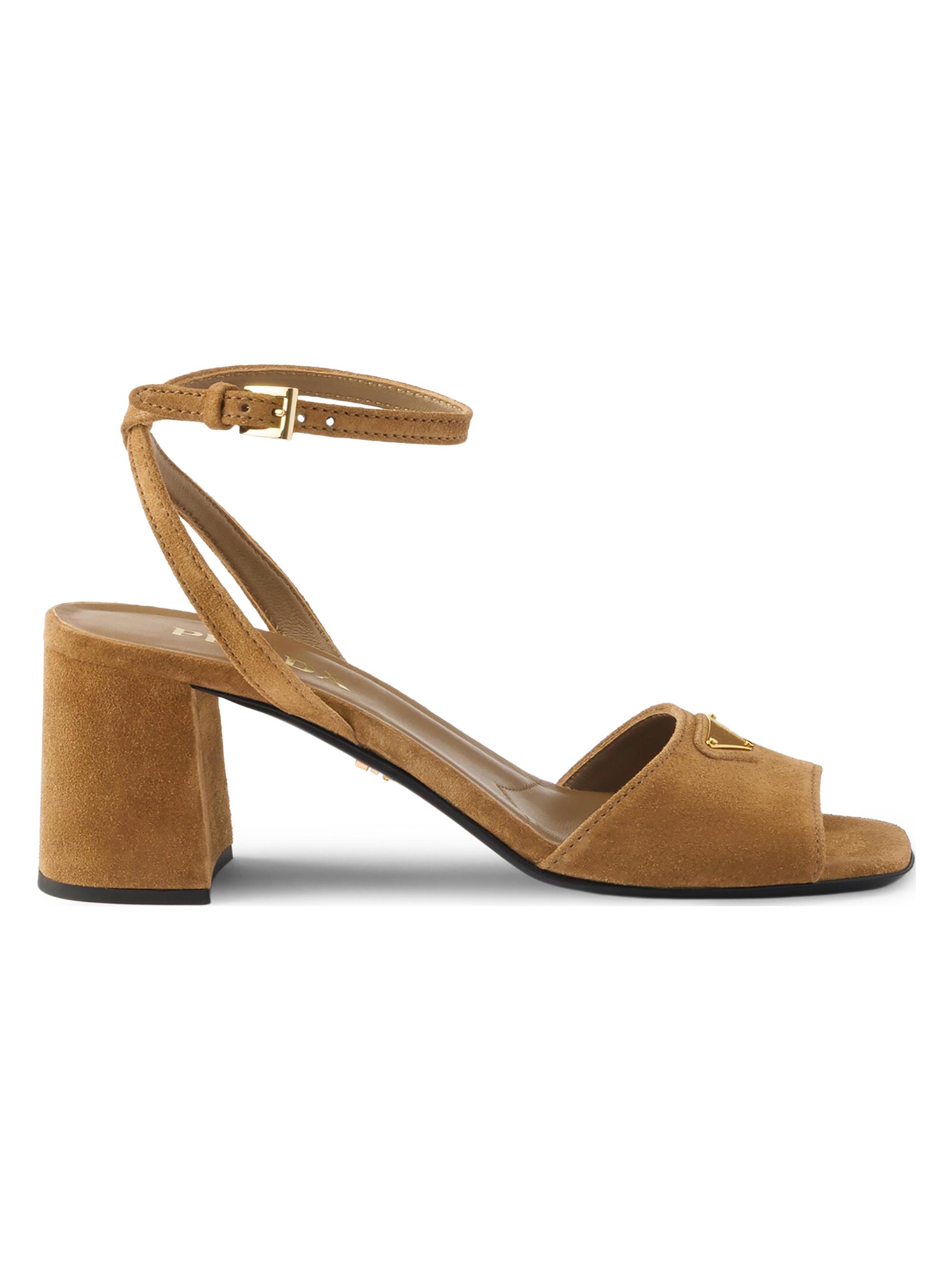 Prada Women's Suede Sandals - Light Brown