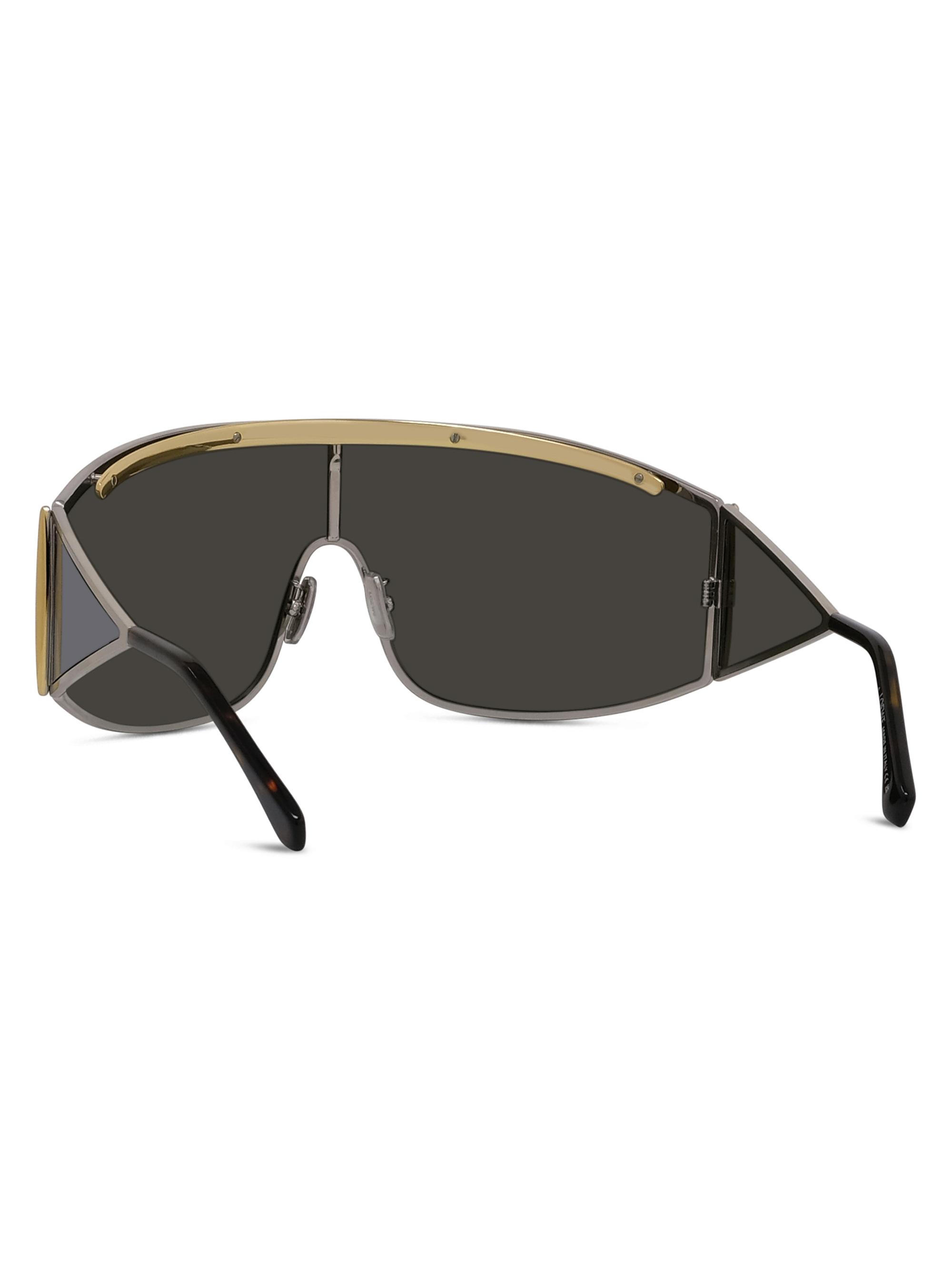 LOEWE Signature Mirrored Wrap Sunglasses | Saks Fifth Avenue