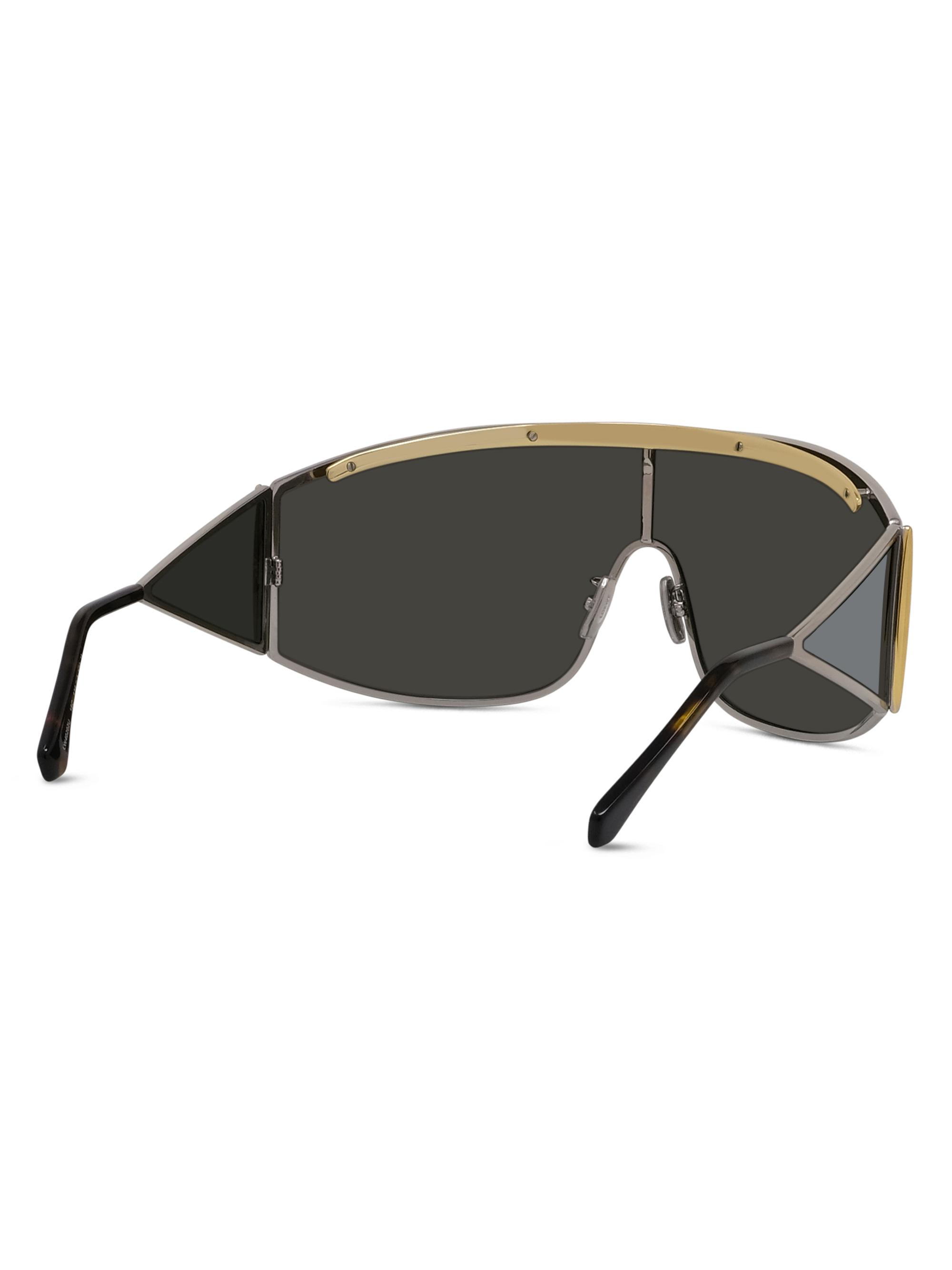 LOEWE Signature Mirrored Wrap Sunglasses | Saks Fifth Avenue