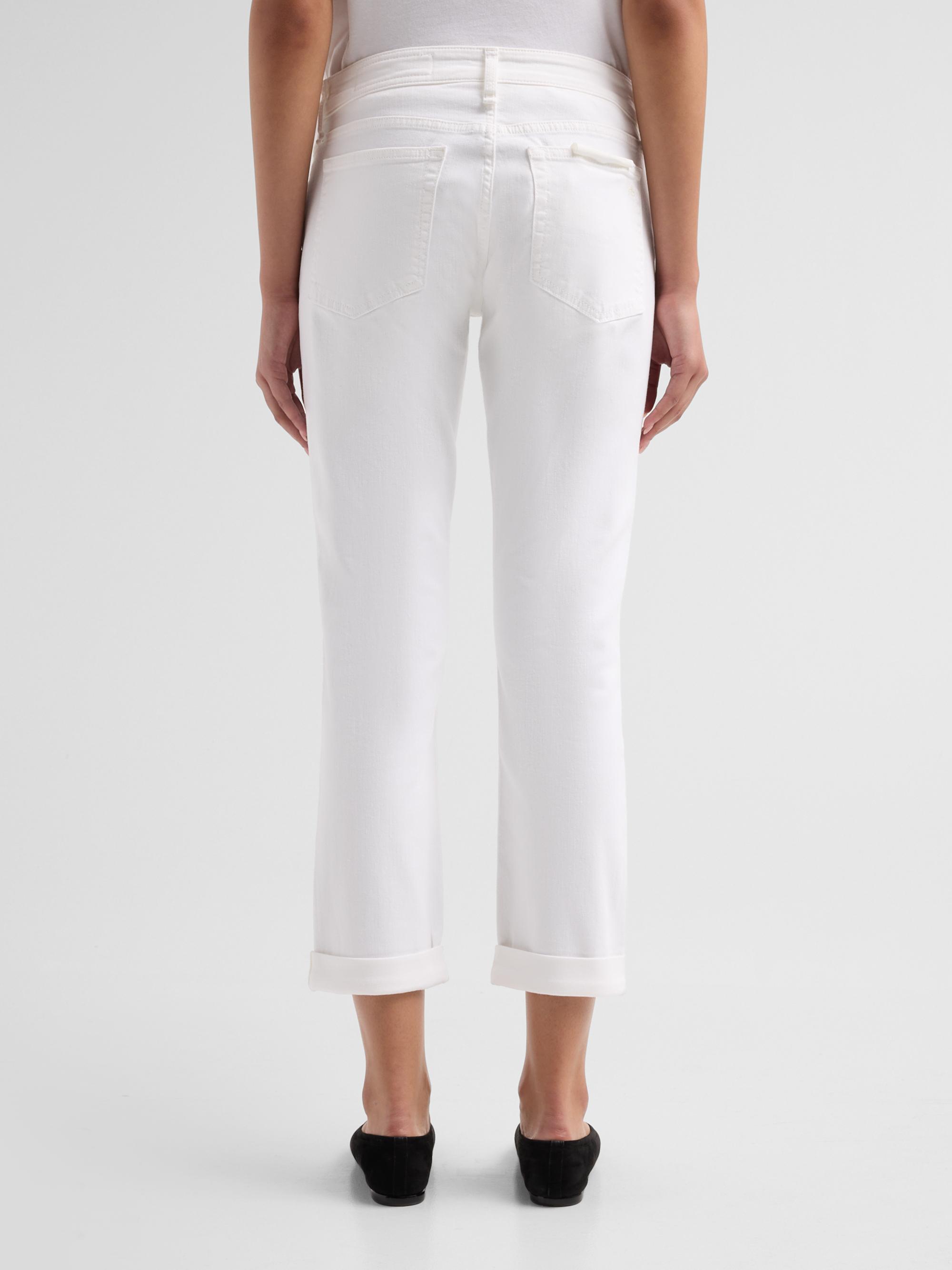 rag & bone Women's Dre Low-Rise Slim Boyfriend Jeans - Optic White | Thumbnail 3