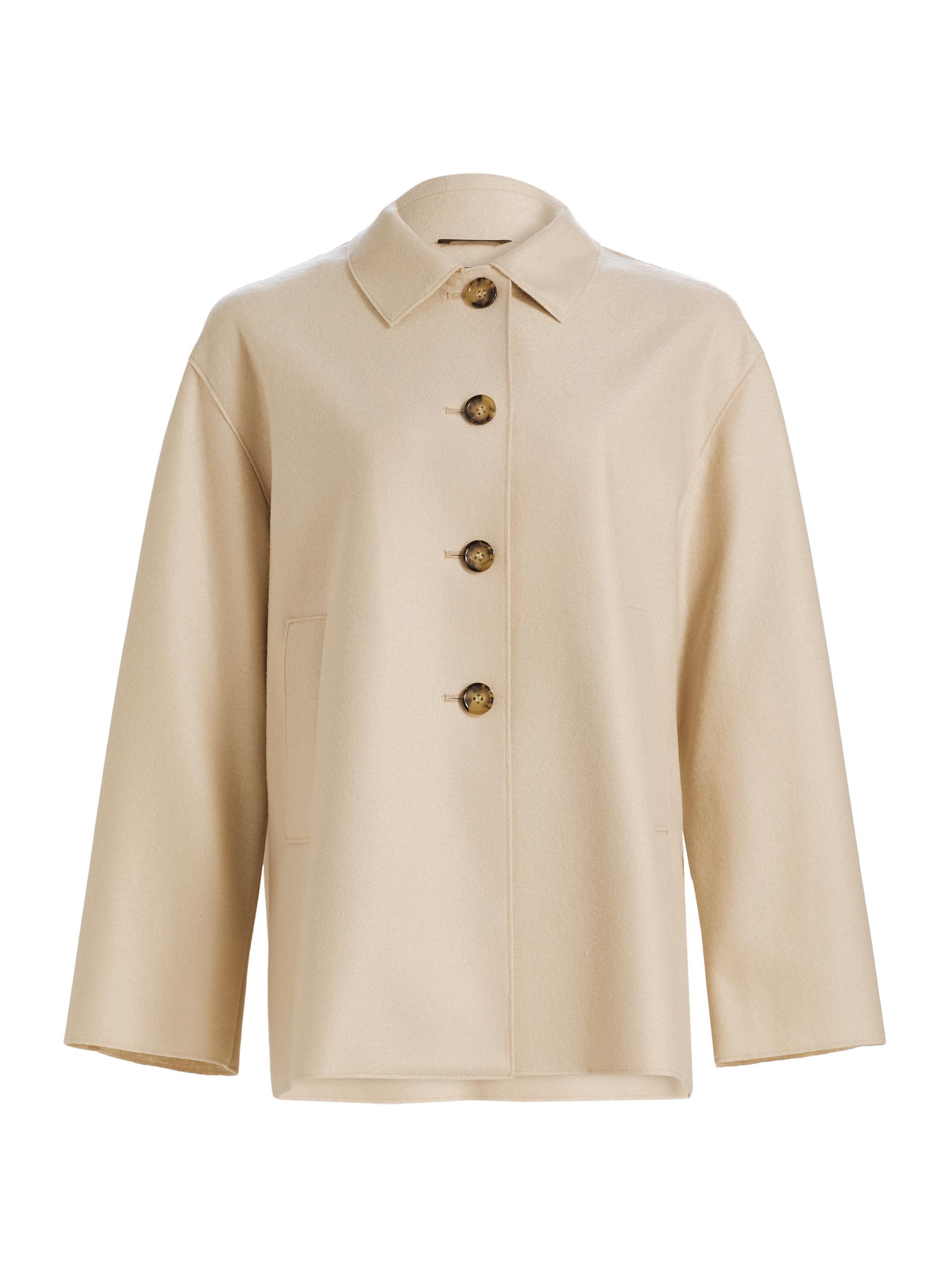 Cinzia Rocca Stand Collar Wool-Alpaca Long Coat | Saks Fifth Avenue