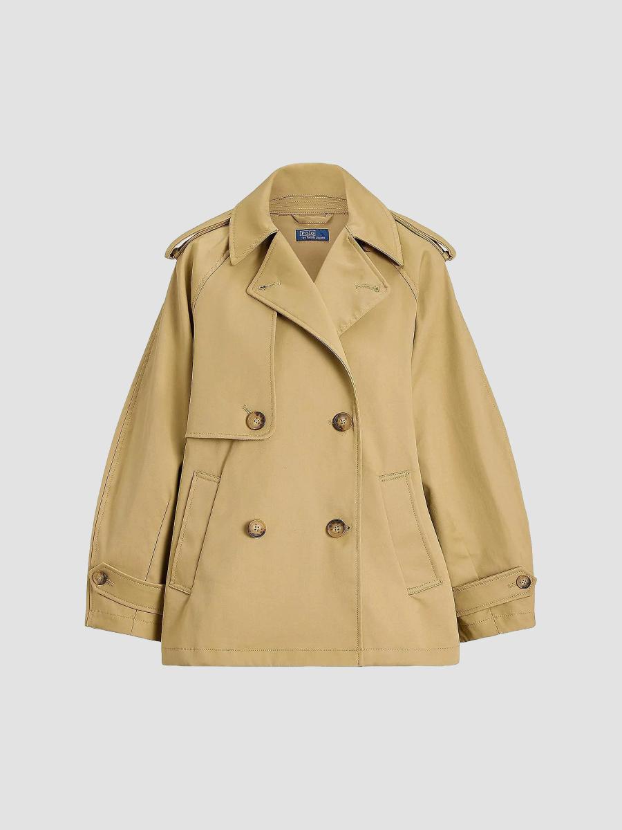 Polo Ralph Lauren Cotton-Twill Balloon Trench Coat | Saks Fifth Avenue