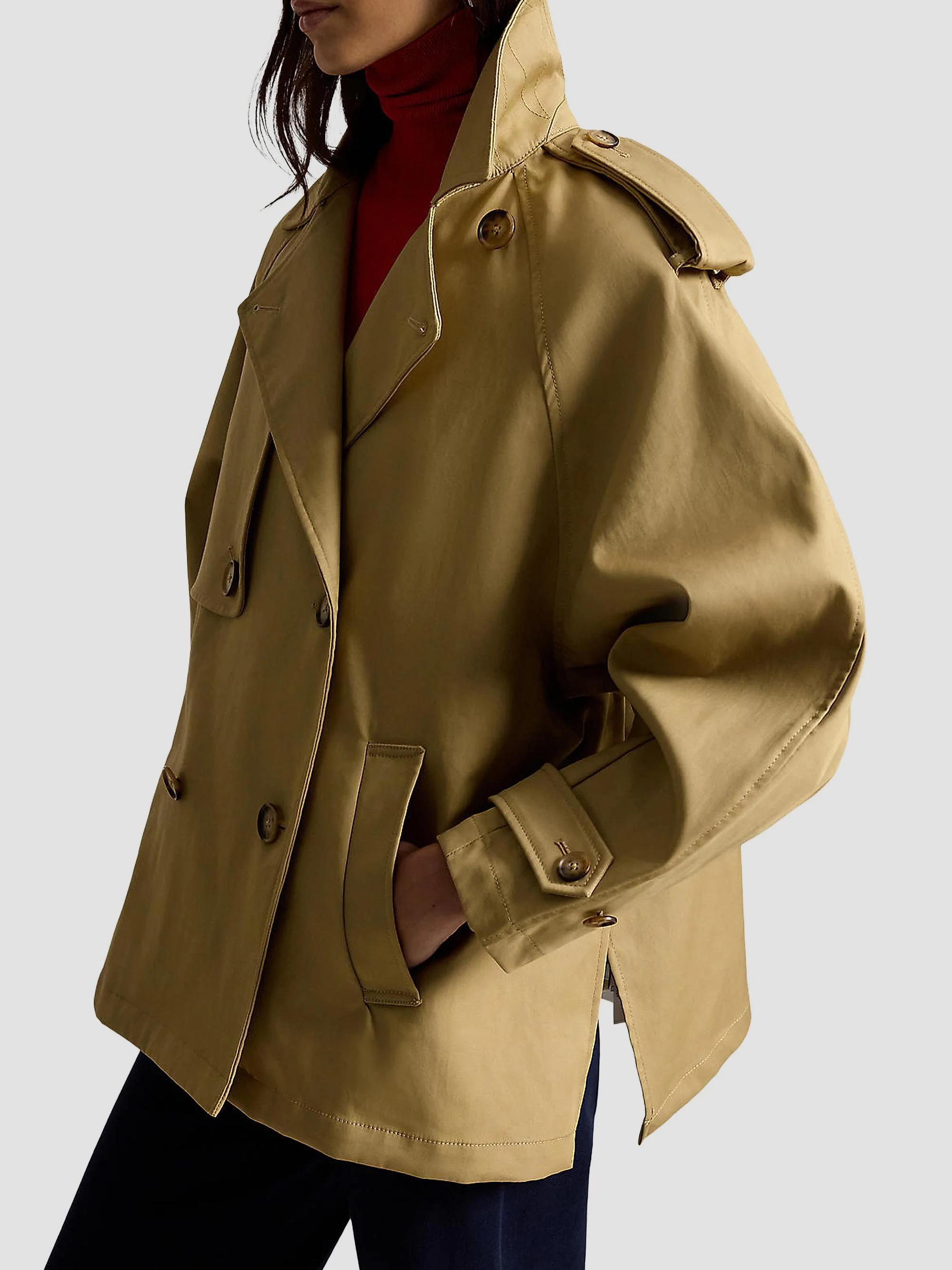 Polo Ralph Lauren Cotton-Twill Balloon Trench Coat | Saks Fifth Avenue