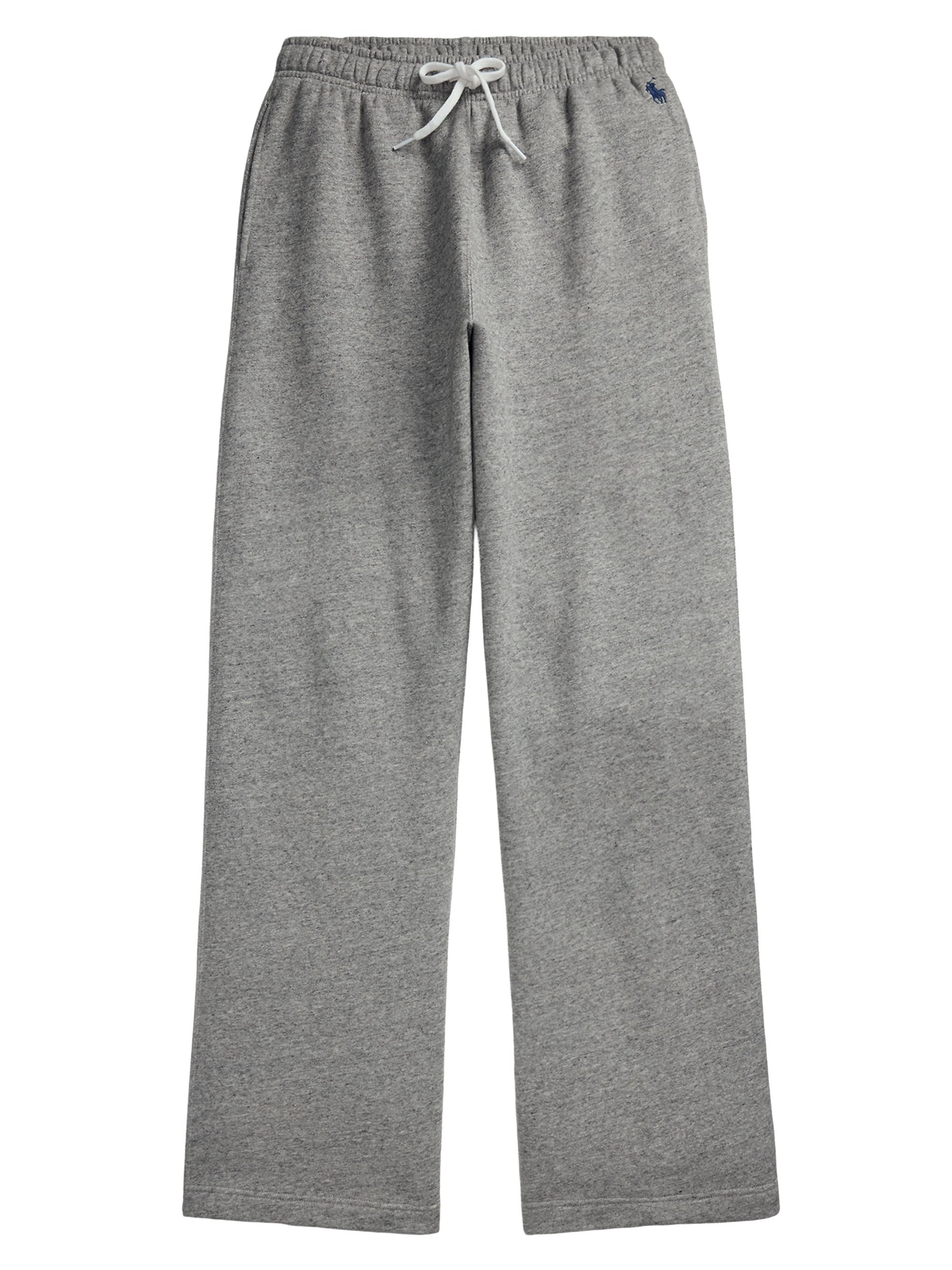 Polo Ralph Lauren Women's Drawstring Fleece Wide-Leg Sweatpants - Dark Vintage Heather