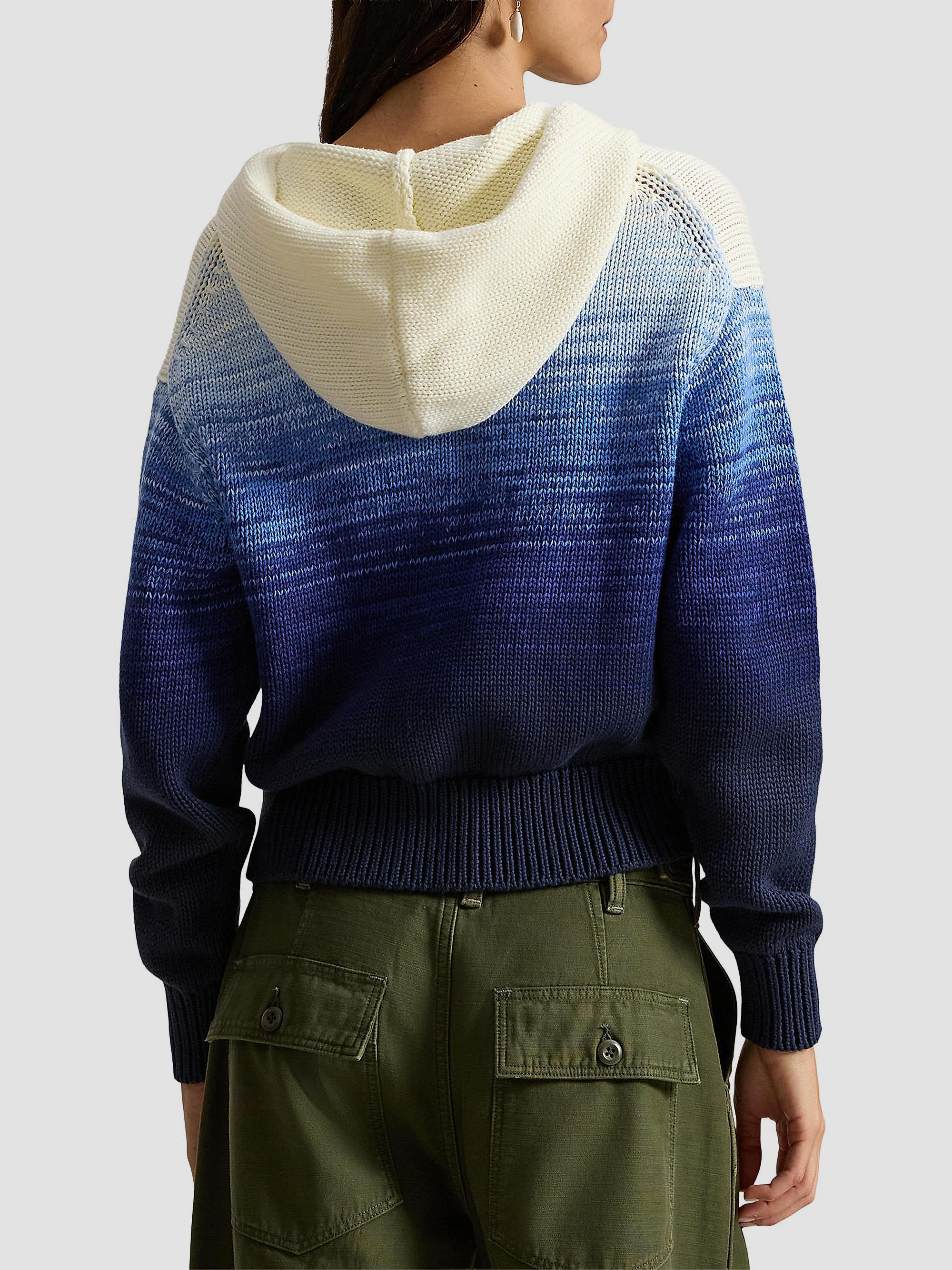 POLO RALPH LAUREN フラッグ ジップフーディ Polo Ralph Lauren Flag Ombré Knit Cotton Full-Zip Hoodie | Saks