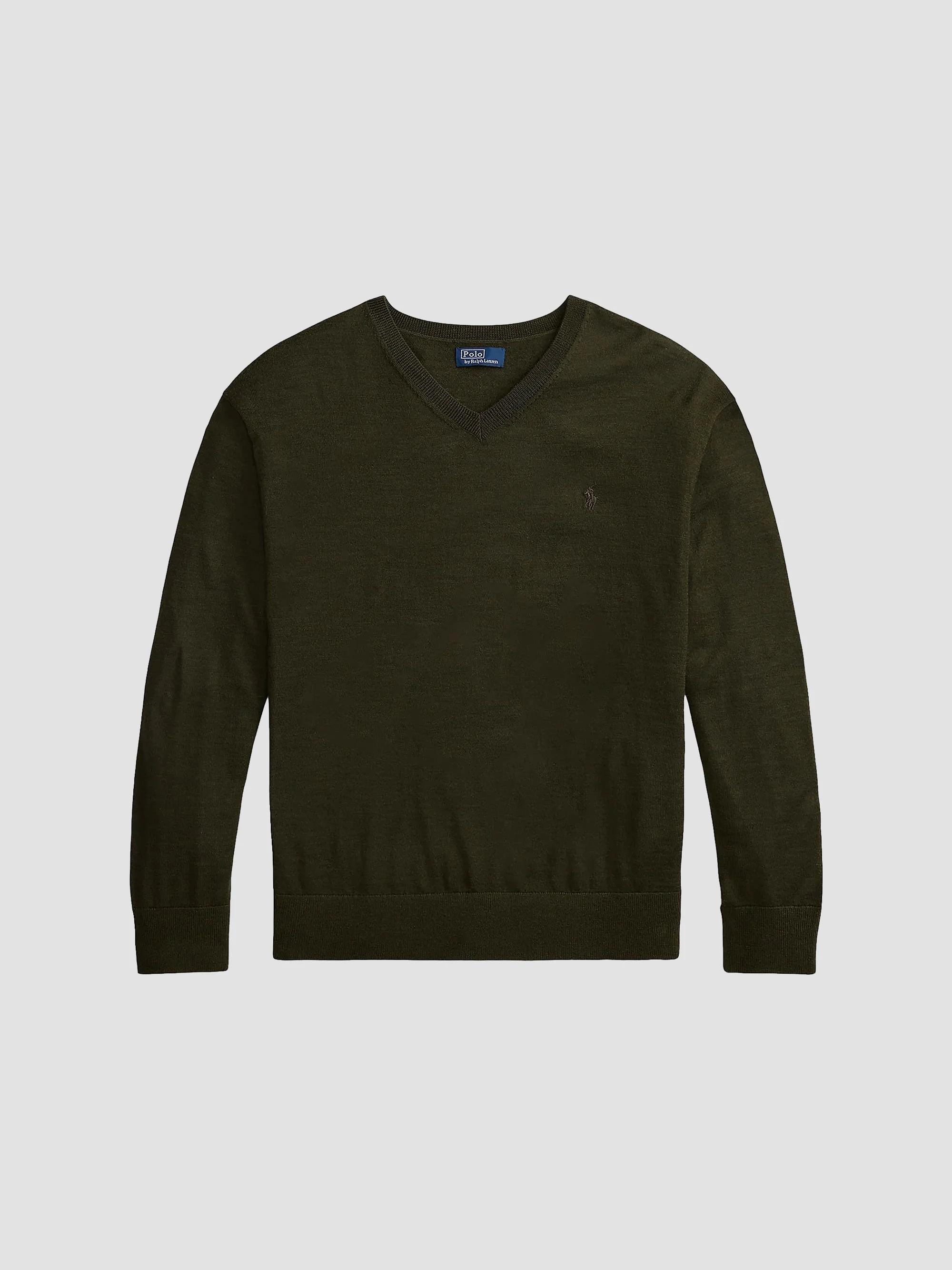 POLO RALPH LAUREN ポロベア ニット オリーブ XS Polo Ralph Lauren Cotton-Linen Crewneck Bear Sweater | Saks Fifth