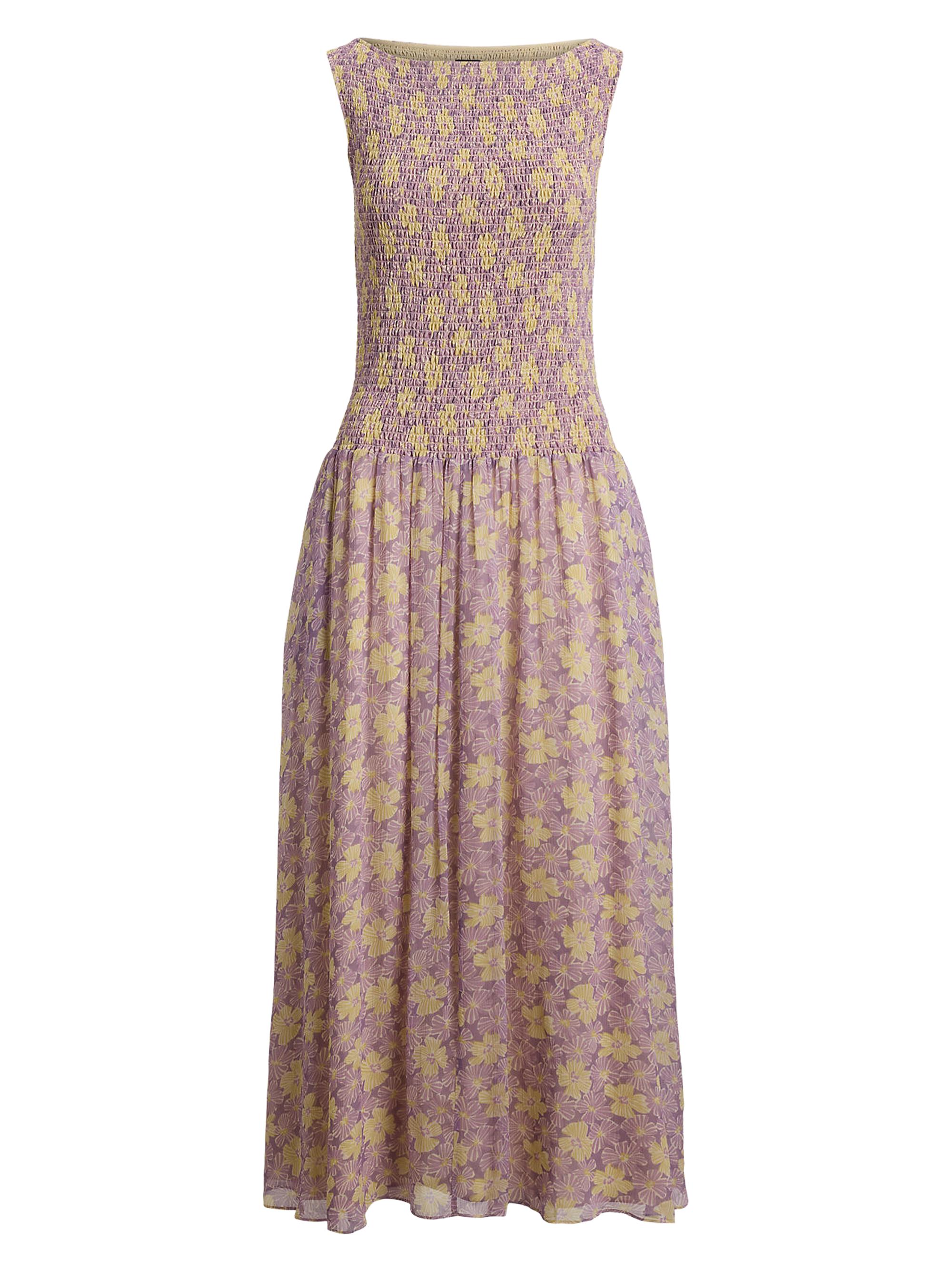 ralph lauren floral smocked cotton dress Floral Smocked Cotton Dress