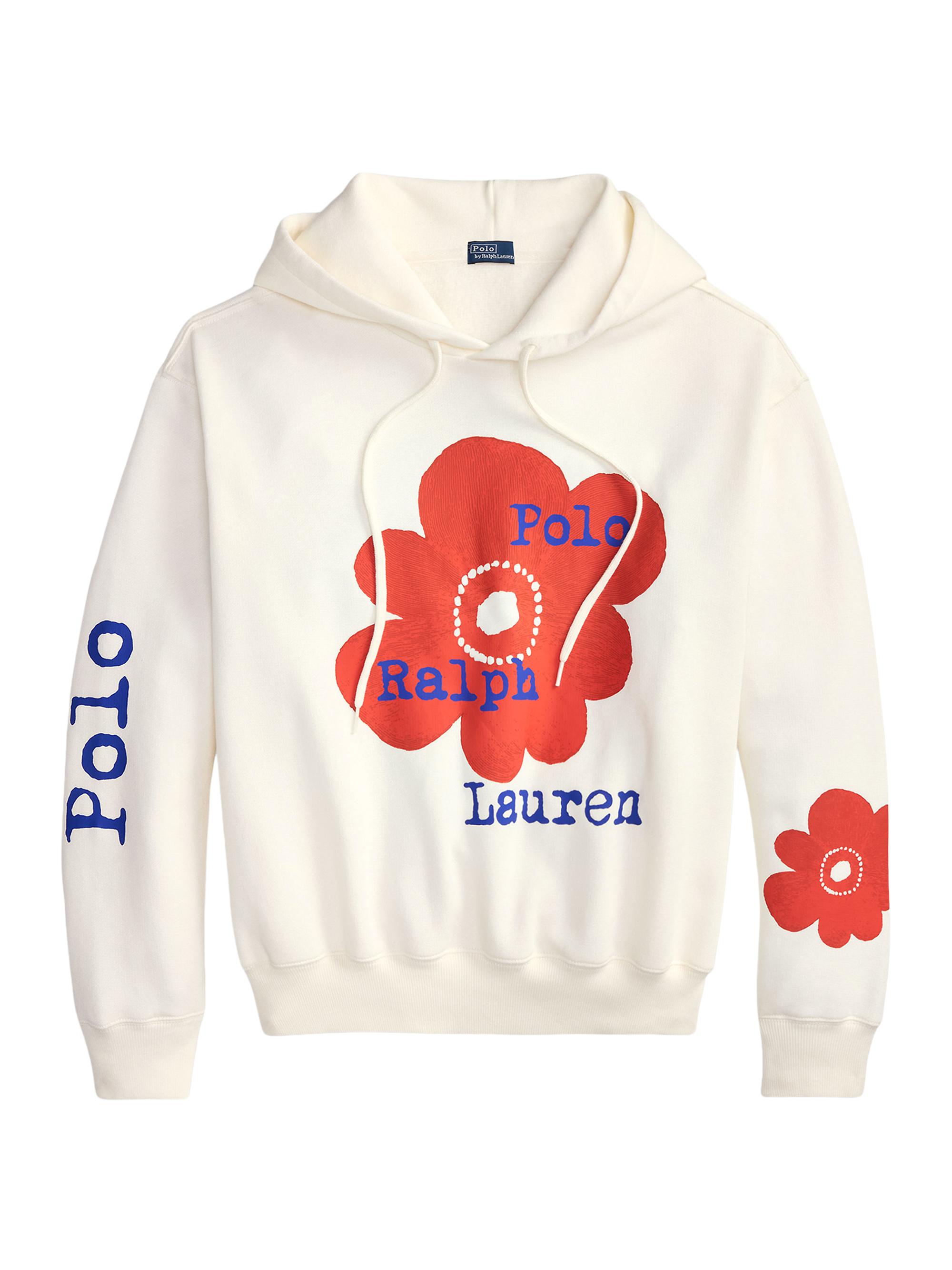 Polo Ralph Lauren Floral Logo Cotton-Blend Hoodie | Saks Fifth Avenue