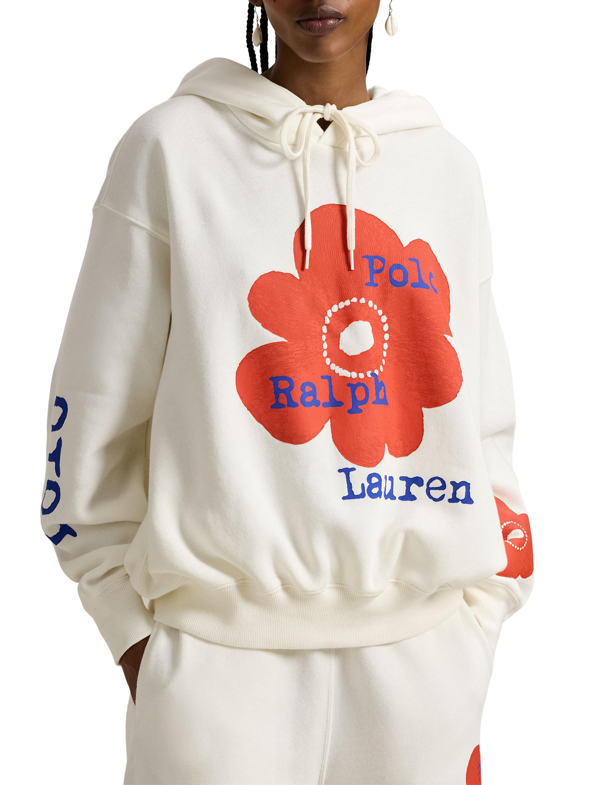 Polo Ralph Lauren Floral Logo Cotton-Blend Hoodie | Saks Fifth Avenue