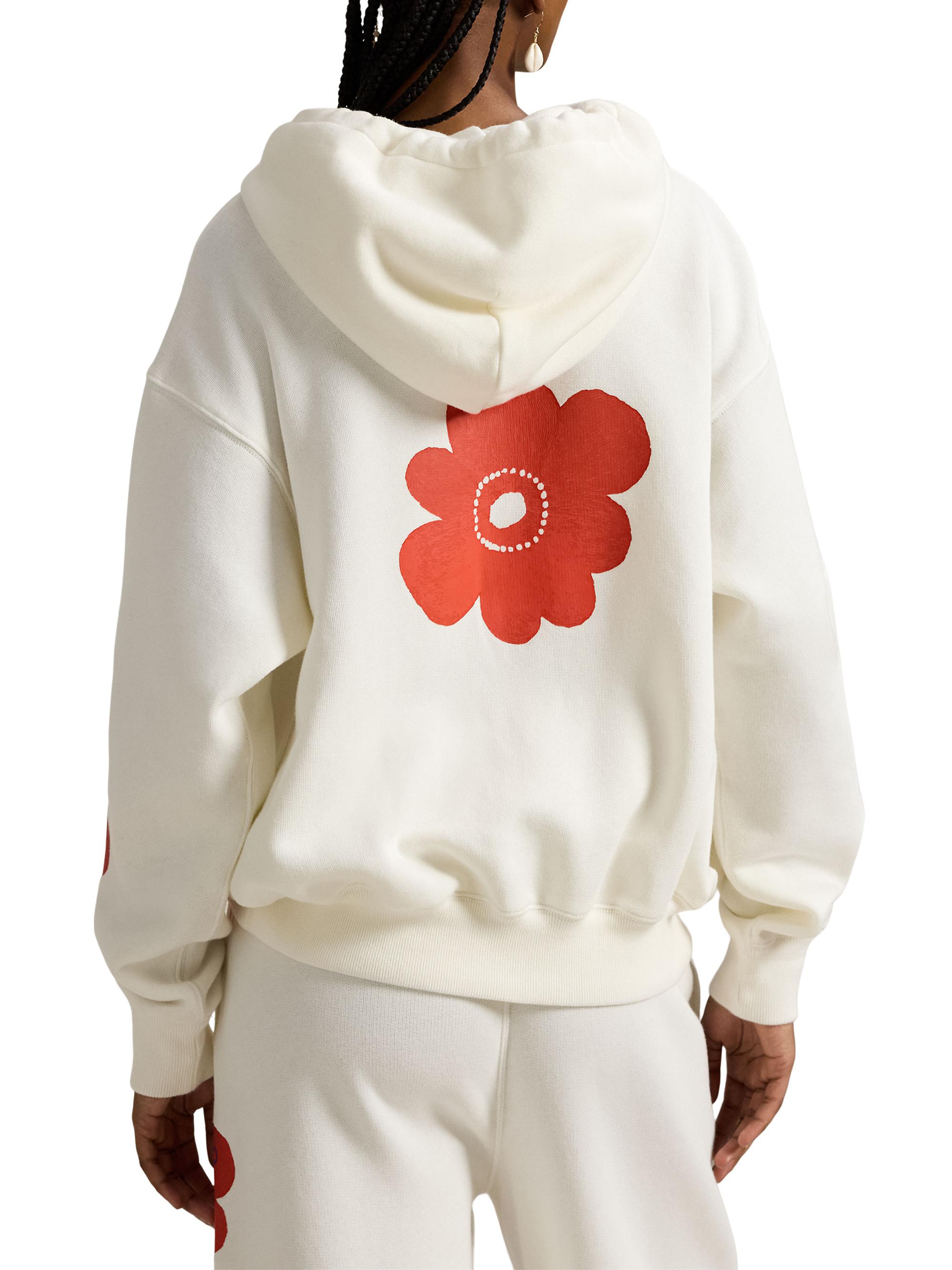 Polo Ralph Lauren Floral Logo Cotton-Blend Hoodie | Saks Fifth Avenue