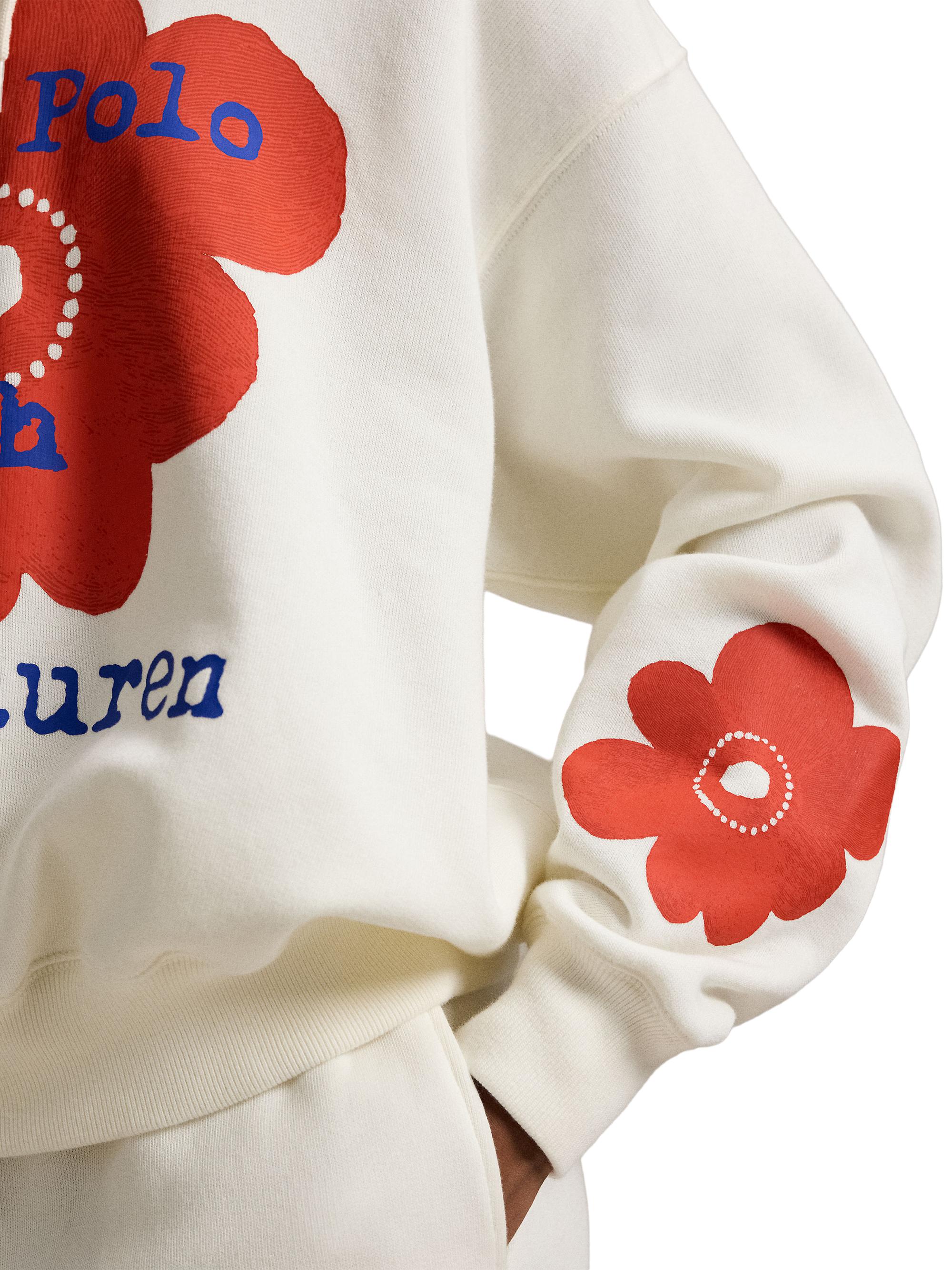 Polo Ralph Lauren Floral Logo Cotton-Blend Hoodie | Saks Fifth Avenue