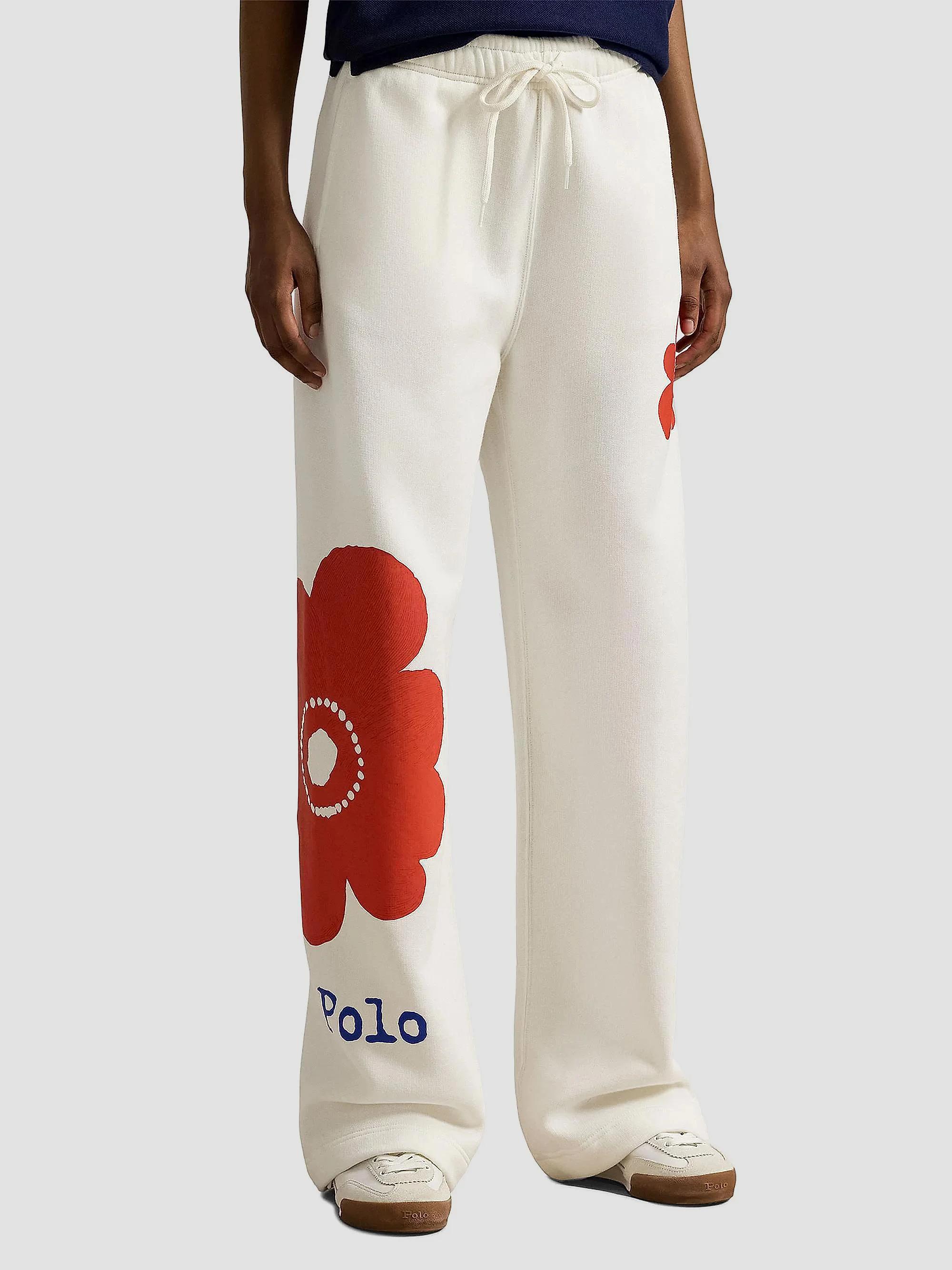 Polo Ralph Lauren Floral Cotton-Blend Wide-Leg Sweatpants | Saks