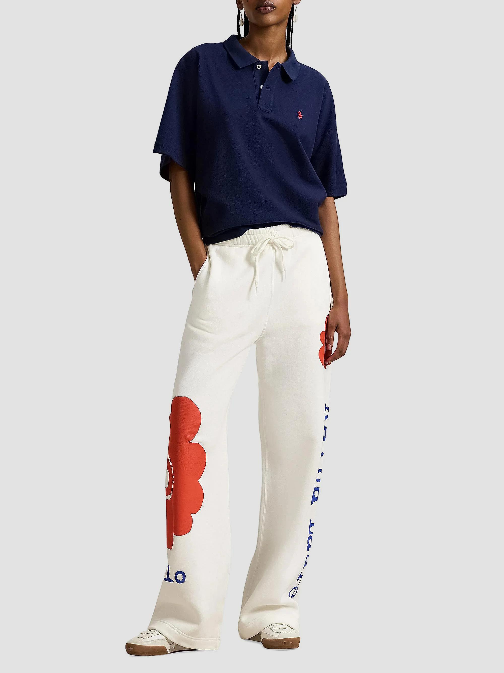 Polo Ralph Lauren Floral Cotton-Blend Wide-Leg Sweatpants | Saks